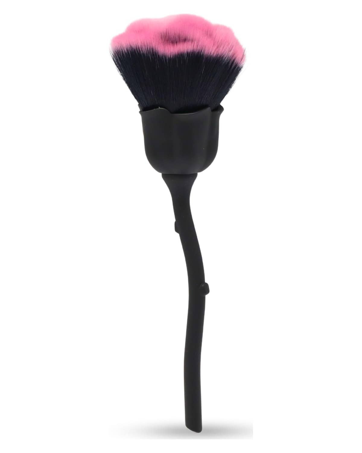 GLOBAL FASHION Professional Vegan & Cruelty-Free - Nail Art Powder Dust Removal Brush - Soft Bristles for Acrylic Powders, Glitters & Dips - Manicure Tool - Home & Salon Use | Black Pink, Rose Brush