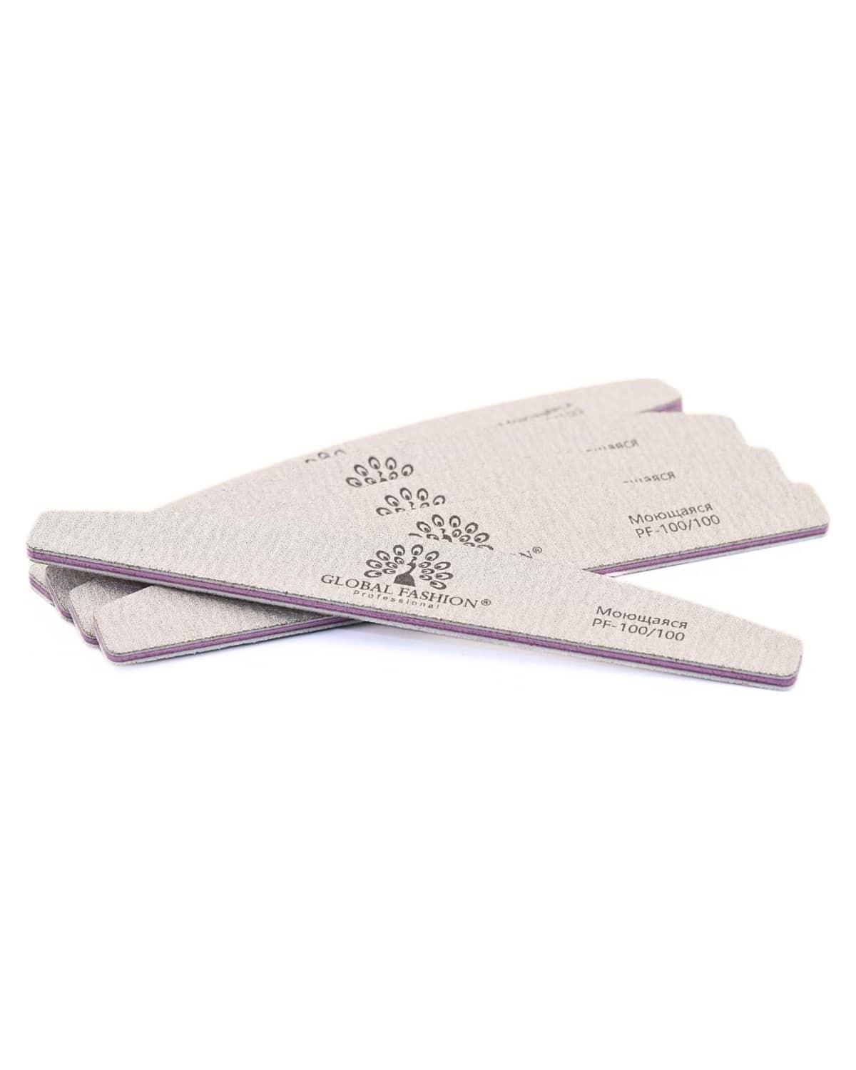 GLOBAL FASHION Professional Washable Nail File Set for Natural & Acrylic Nails: 24 Pieces | (100/100)