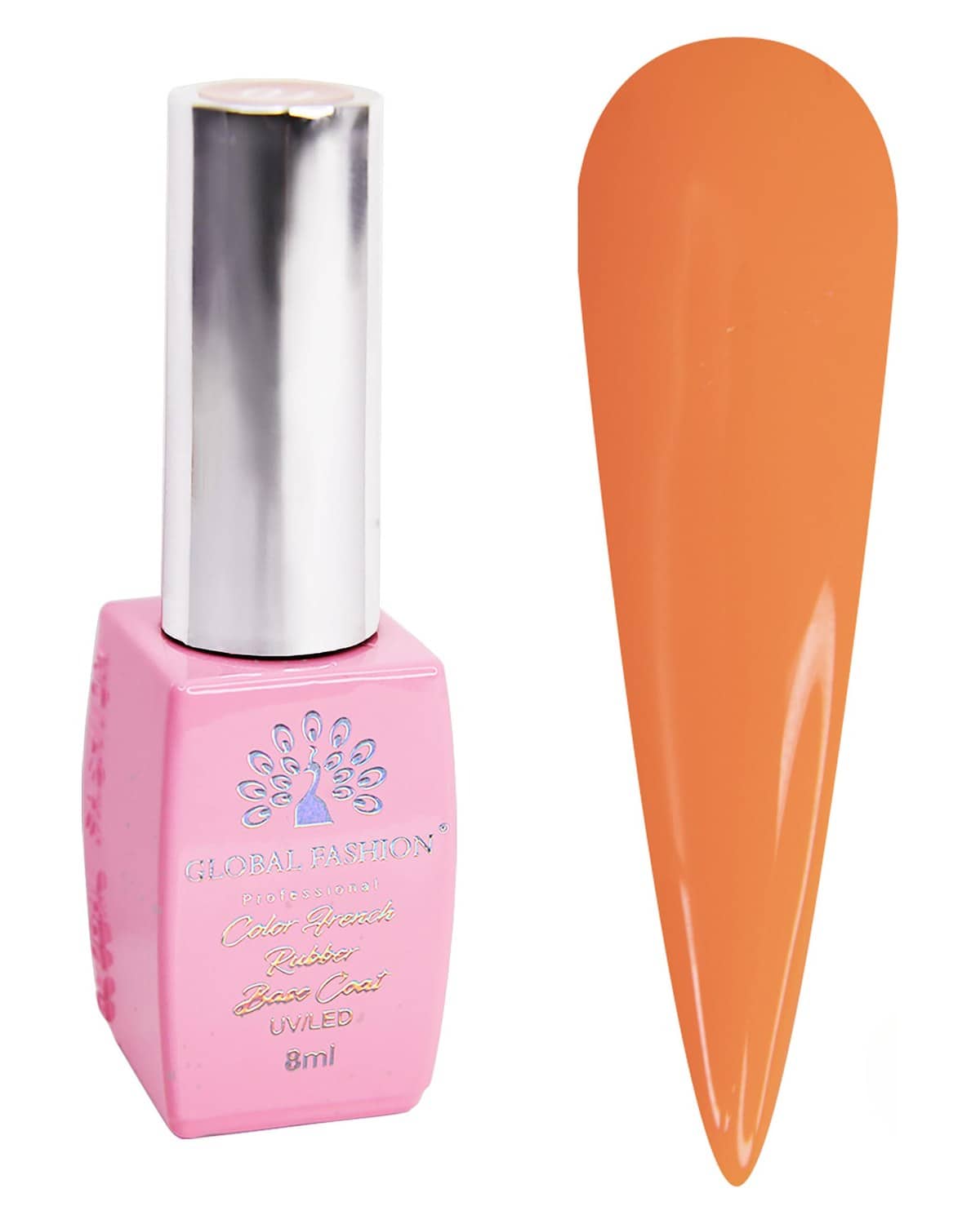 GLOBAL FASHION Neon Dream Nails! Neon Base Coat (8ml) - Vegan, Cruelty-Free, Chip-Resistant. Promotes Healthy Nails, Long-Lasting Gel Manicures | (10, 8 ml)