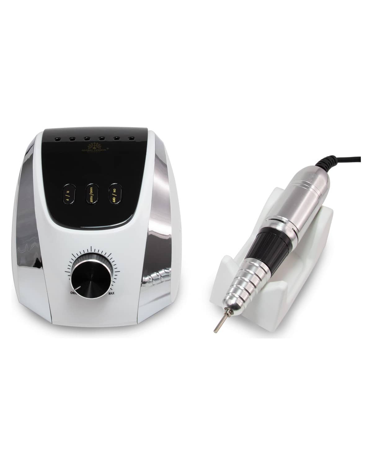 Electric Nail Drill Kit - 68W, 35,000 RPM, DIY Manicure & Pedicure, Acrylic & Gel Nails, High Speed, Low Noise, Lightweight, Forward/Reverse Rotation, For Home & Salon Use, M13 (White)