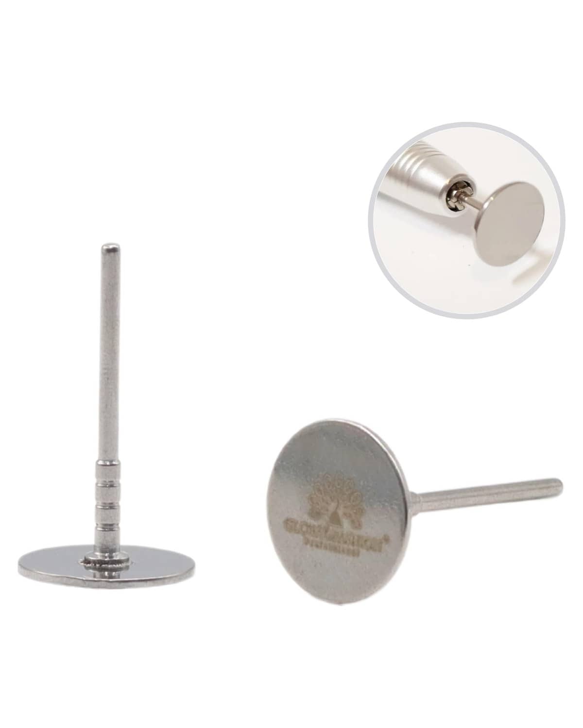 GLOBAL FASHION Professional Stainless Steel Disc for Sanding Paper (25mm, 20mm, 15mm) - Metal Disk Nail Drill Bits & Drill Nails Accessories | (20mm)