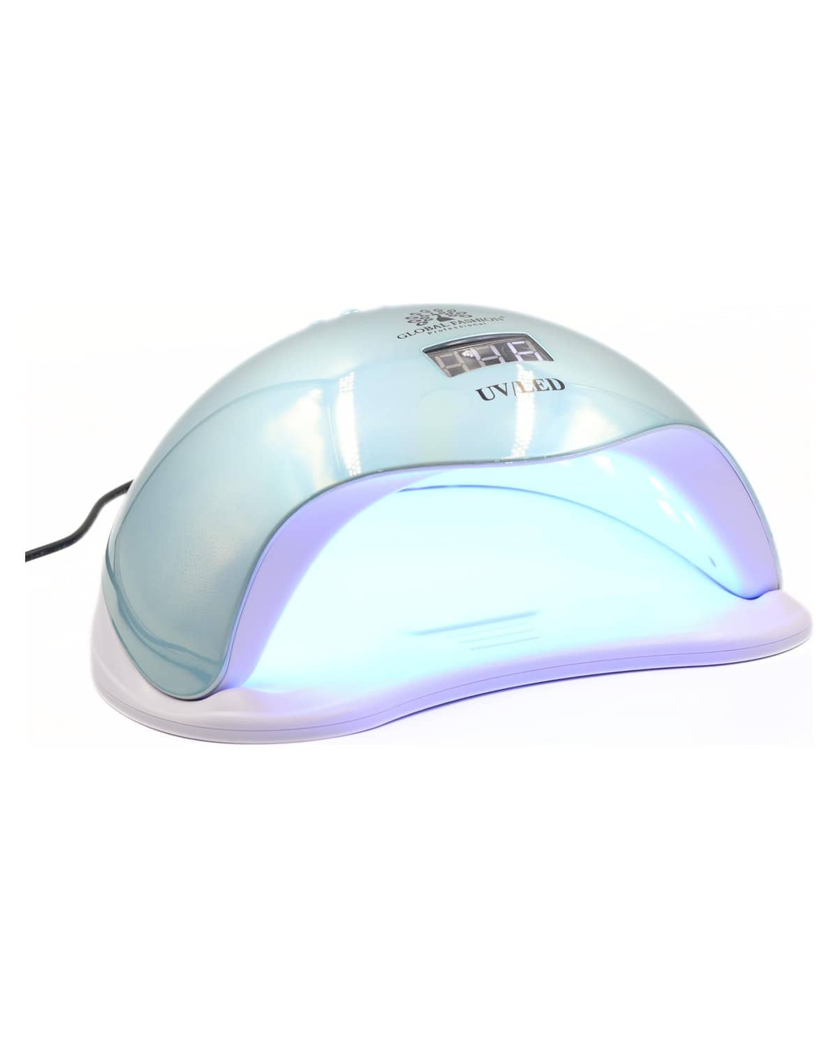 Global Fashion 2-in-1 UV/LEDNail Dryer Lamp- 72W, Double Light Source, Digital Display, Long-Lasting LEDs, Comfortable for Eyes, Spacious Design for Hands & Feet, Suitable for Gel Polish- L1100 (Blue)