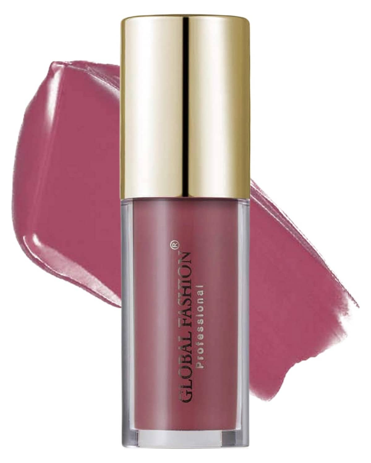 GLOBAL FASHION Velvet Lasting Matte Lip Gloss 4g - 24 Shades, Lightweight, Long-Lasting, Non-Sticky, High-Pigment, Hydrating with Jojoba Oil & Vitamin E for Smooth Wear (122 - Rose)