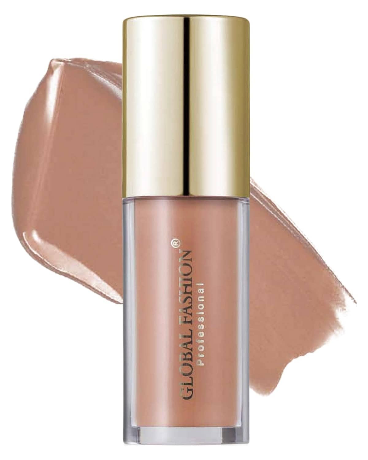 GLOBAL FASHION Velvet Lasting Matte Lip Gloss 4g - 24 Shades, Lightweight, Long-Lasting, Non-Sticky, High-Pigment, Hydrating with Jojoba Oil & Vitamin E for Smooth Wear (106 - Nude)