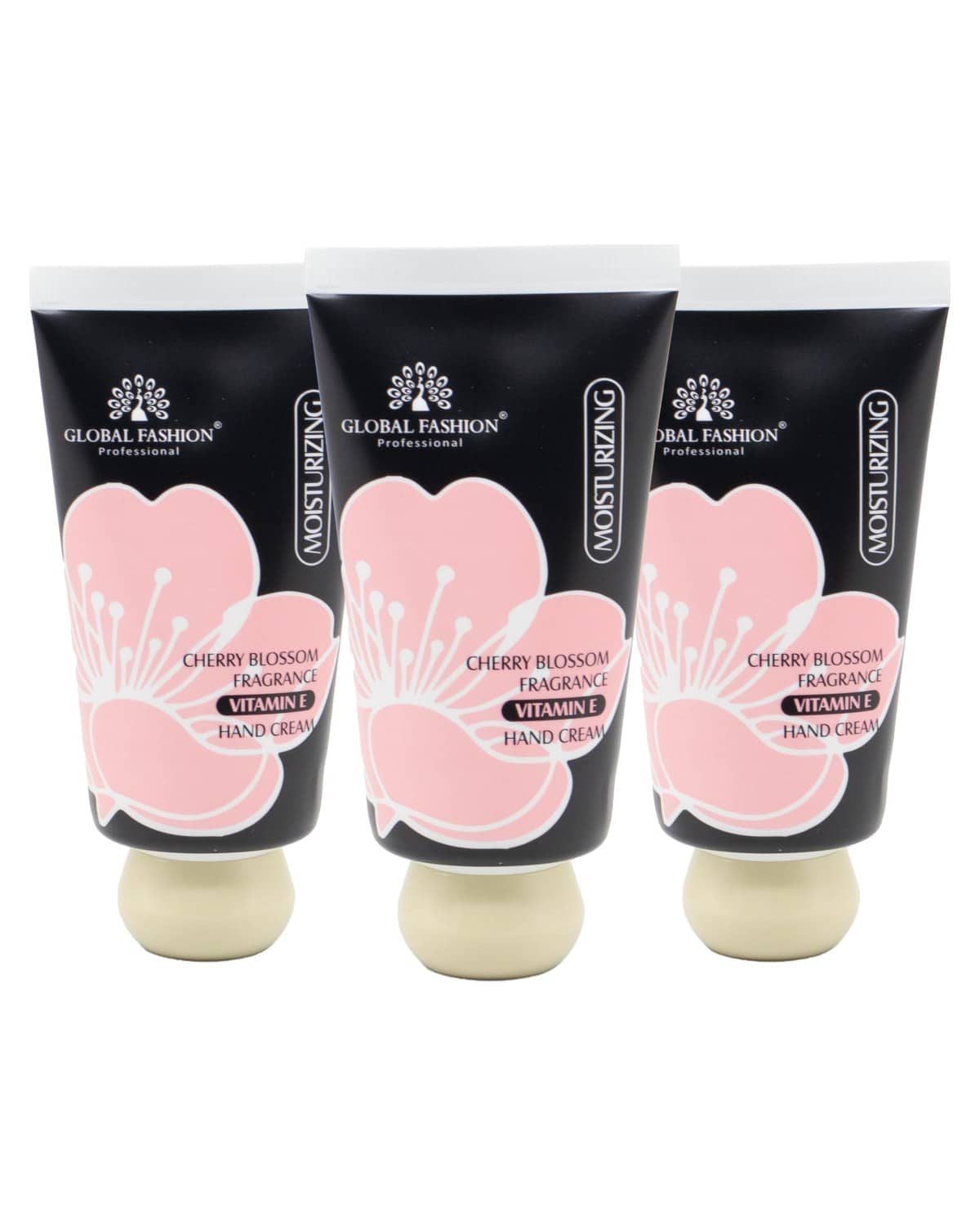Vitamin E Hand Cream Set, 48H Deep Moisture & Fast Absorbing, Trio Fragrances (Cherry Blossom, Gardenia, Magnolia), Non-Greasy Formula for Soft Hands, 30g Travel Size (Cherry Bloss)