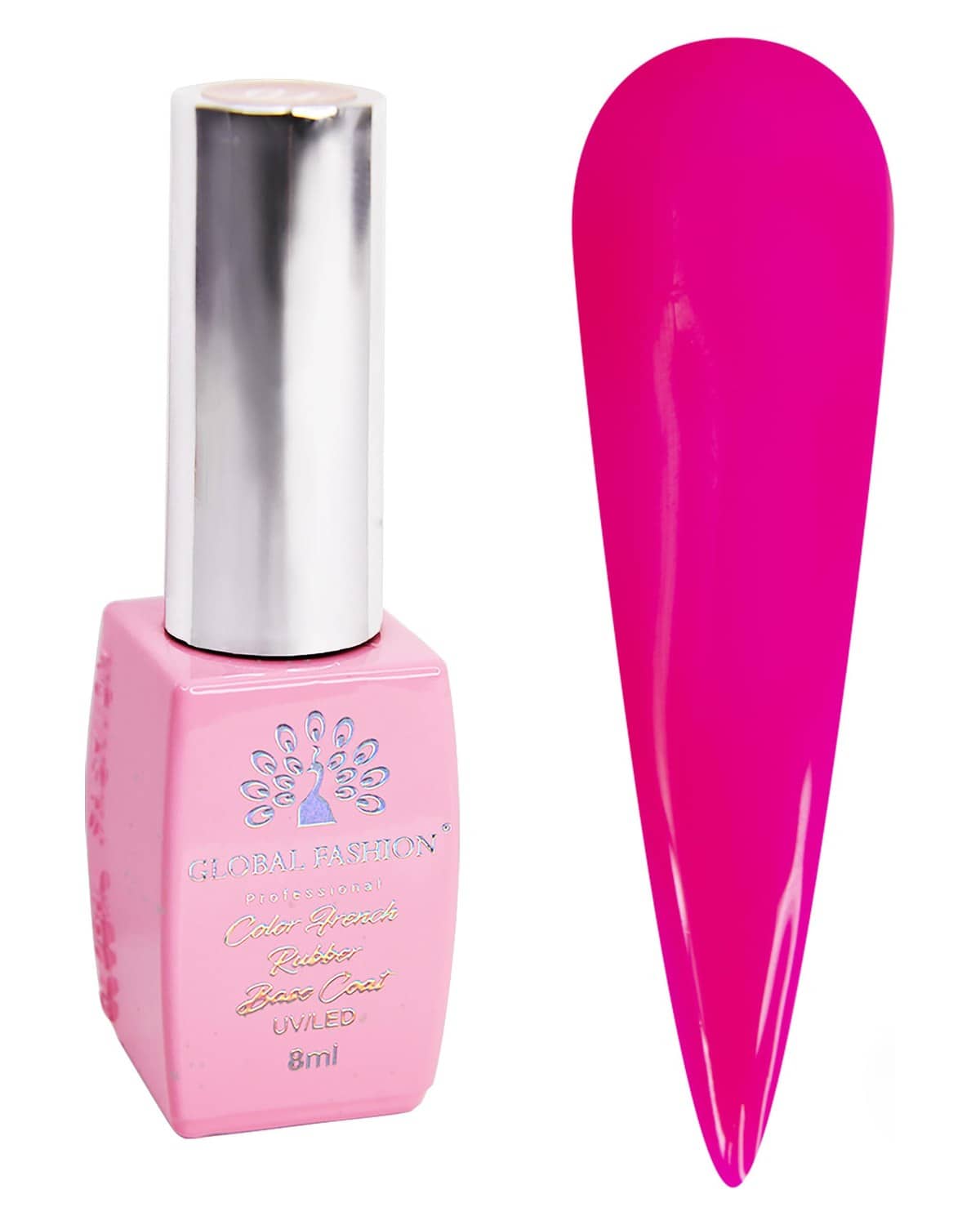 GLOBAL FASHION Neon Dream Nails! Neon Base Coat (8ml) - Vegan, Cruelty-Free, Chip-Resistant. Promotes Healthy Nails, Long-Lasting Gel Manicures | (09, 8 ml)