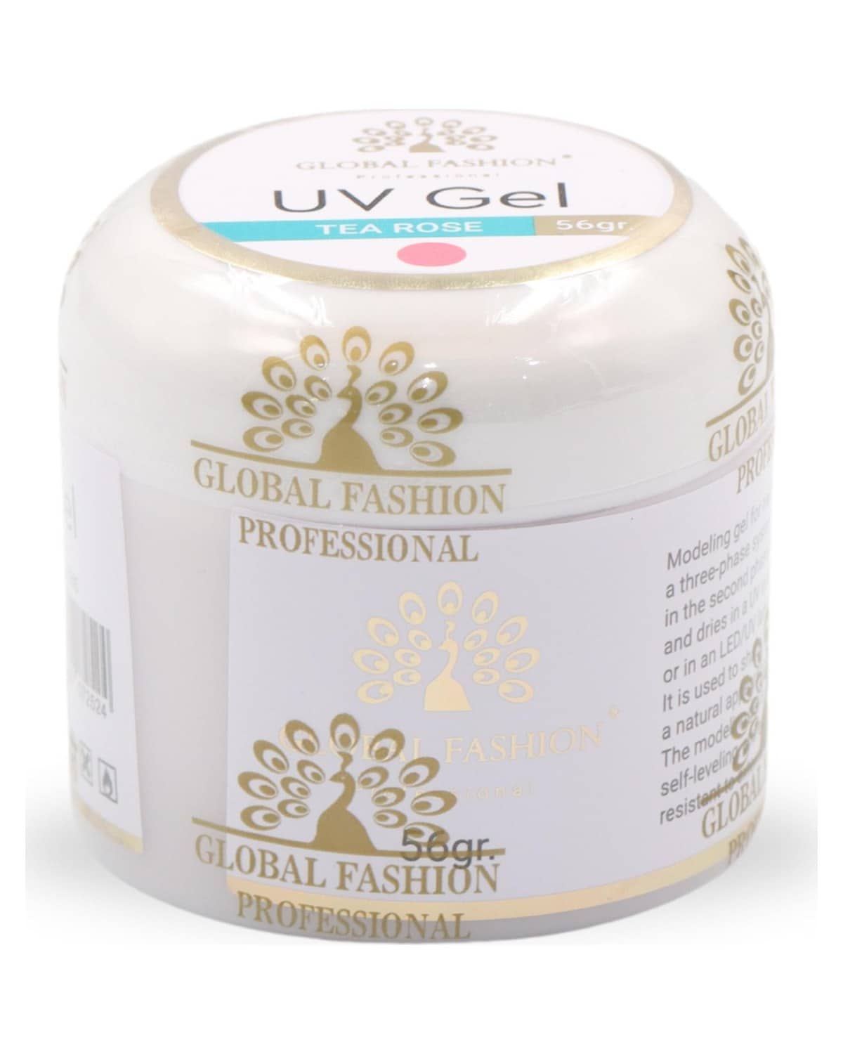 GLOBAL FASHION Professional UV Gel For Nail Extensions | (Tea Rose 56g)