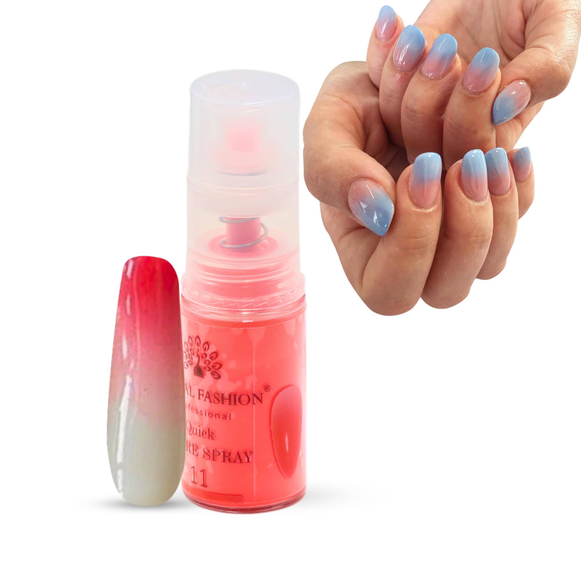 Global Fashion Ombre Nails - Quick Spray for Trendy Press-Ons (DIY) - Fast & Easy (11)