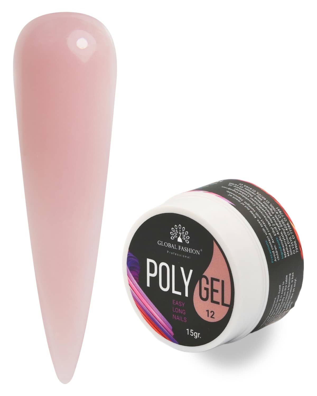 Polygel Nail Enhancement System - Strong, Durable, and Easy to Use - 15g | (12)