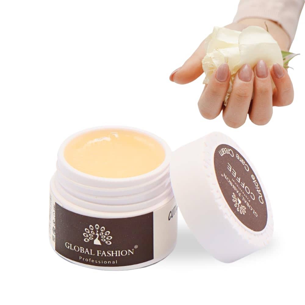 GLOBAL FASHION Professional Nourishing Cuticle Cream with Coffee 5g - Strengthens Dry, Brittle Nails & Softens Cuticles - by | (Coffee 5g)
