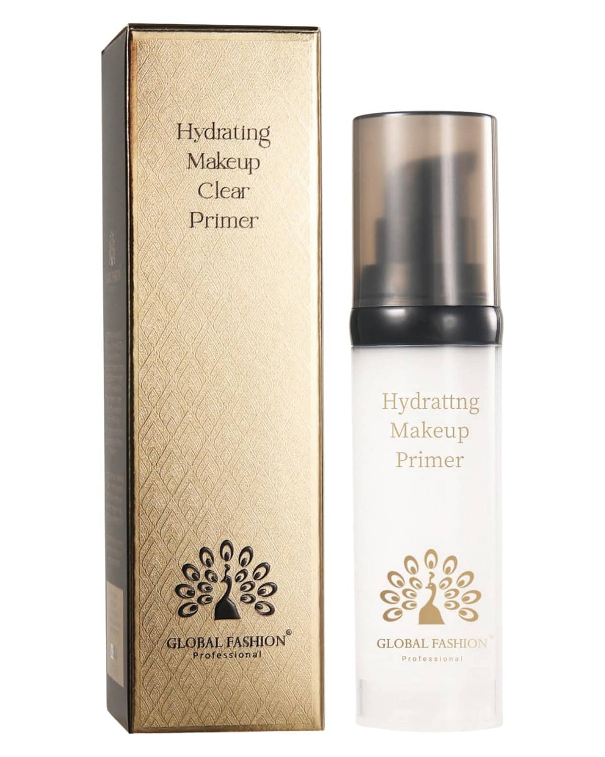 Global Fashion Hydrating Makeup Primer – Gel Face Primer with Niacinamide & Hyaluronic Acid, Pore Blur, 24 h Hydration, Airless Pump, Korean Base for Flawless, Longwear Makeup (Cle)