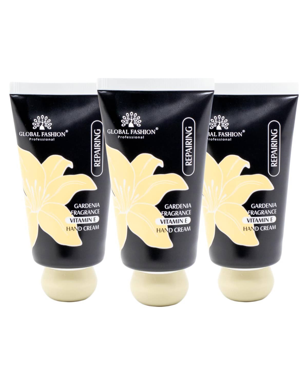 Vitamin E Hand Cream Set, 48H Deep Moisture & Fast Absorbing, Trio Fragrances (Cherry Blossom, Gardenia, Magnolia), Non-Greasy Formula for Soft Hands, 30g Travel Size (Gardenia, 3)