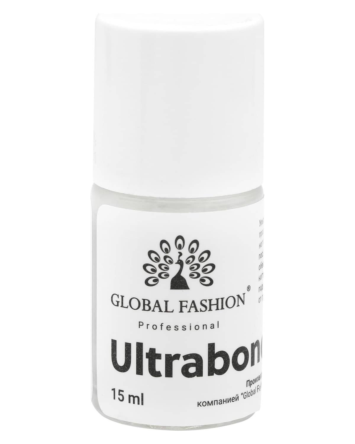 GLOBAL FASHION Professional Non-Acid New Ultrabond Primer | Long-Lasting, Strengthens Nails | 15ml | Ideal for Thin, Weak, or Damaged Nails | Nail Art Brushes
