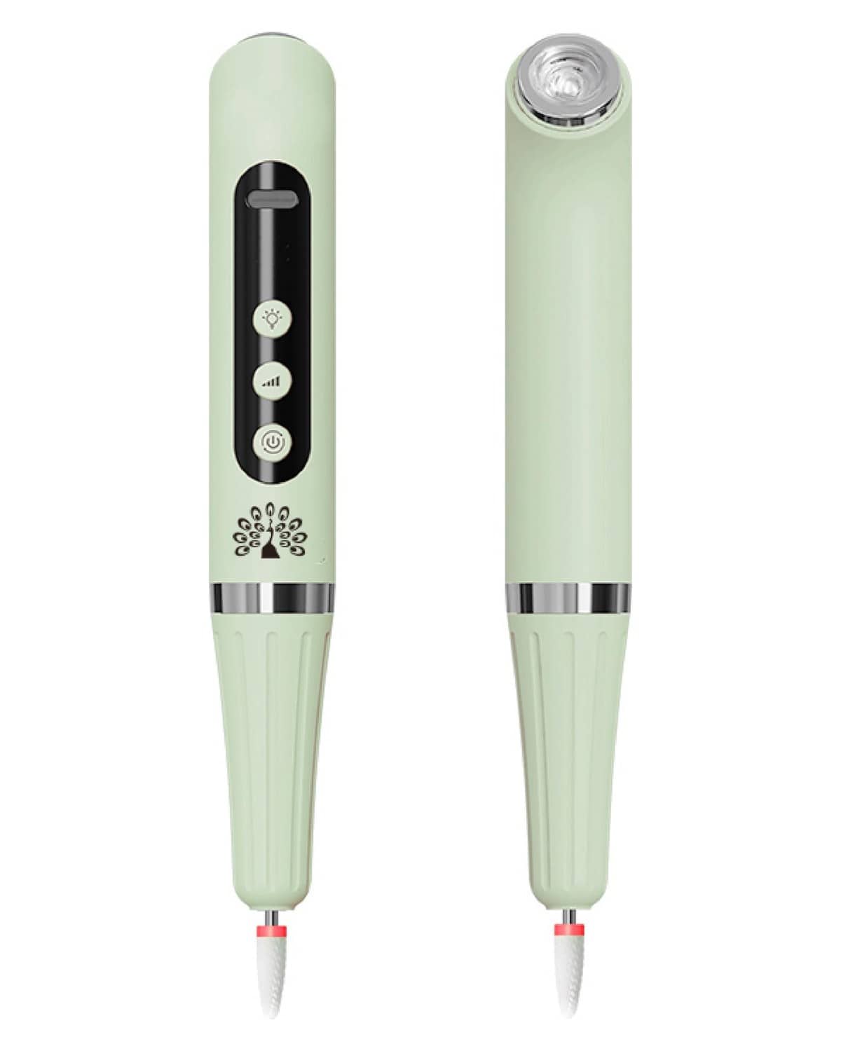 Global Fashion 2-in-1 Polishing Pen, Cordless Electric Nail File & UV Lamp, Nail Drill Kit for Manicure & Pedicure, Ideal for Acrylic and Gel Nails, Essential Nail Tools for Technicians (Green)