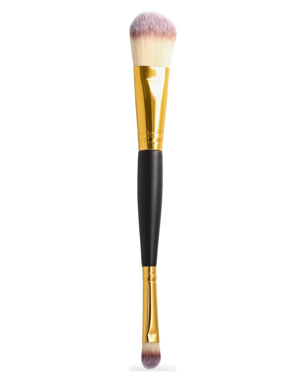 GLOBAL FASHION Professional Dual-Function Blush Brush | Blending & Sculpting | Precision Application | Soft Synthetic Bristles | Double-Ended Applicator | Cruelty-Free & Vegan | Makeup Tools