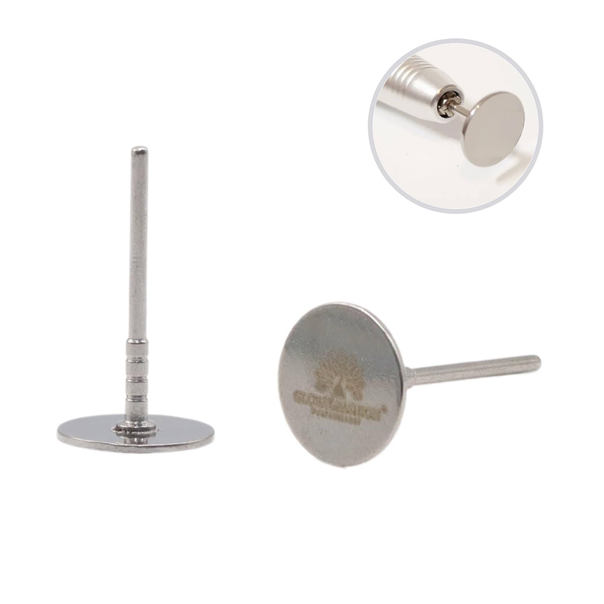 GLOBAL FASHION Professional Stainless Steel Disc for Sanding Paper (25mm, 20mm, 15mm) - Metal Disk Nail Drill Bits & Drill Nails Accessories | (20mm)