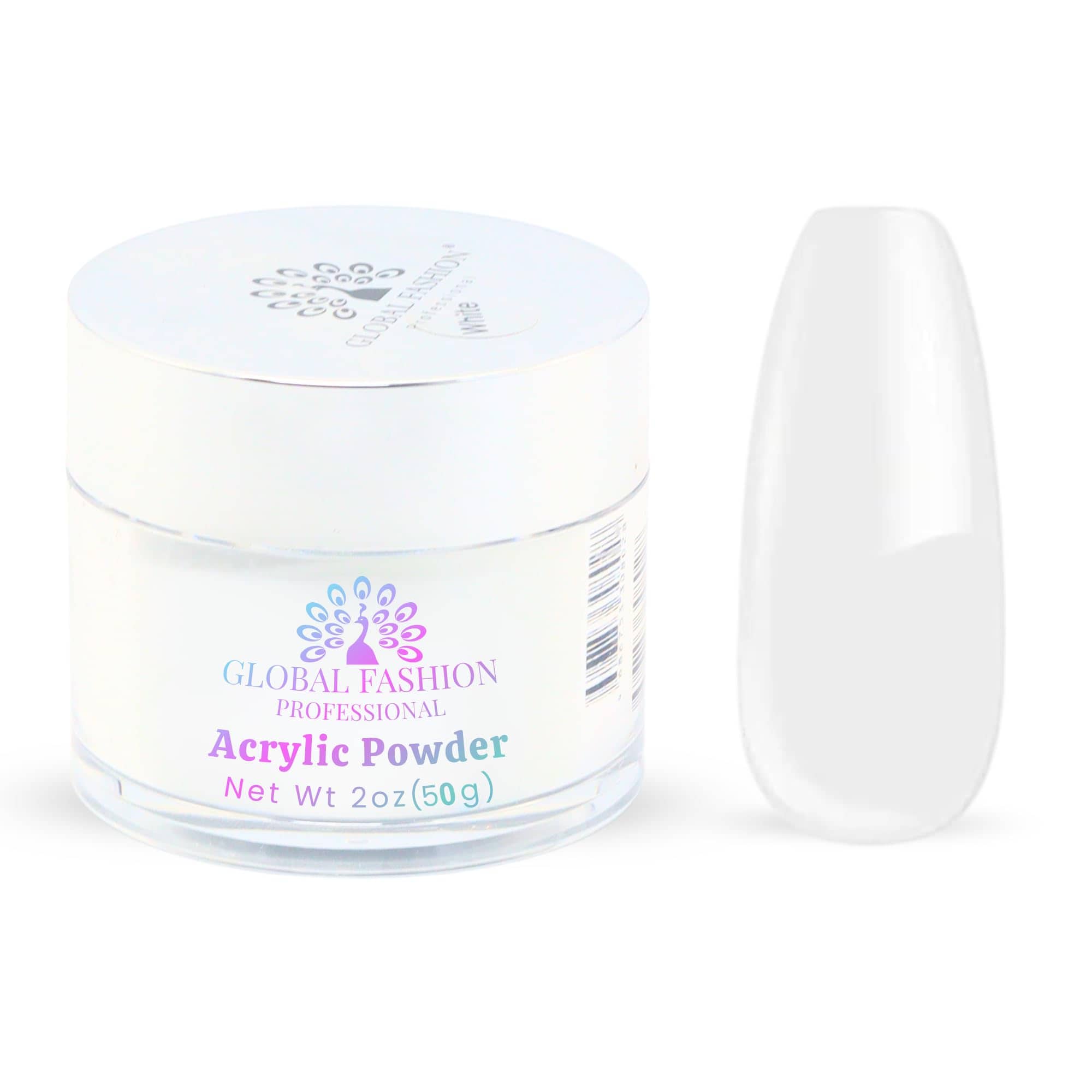 Acrylic Powder - Clear Finish, Strong Adhesion, Bubble-Free, Non-Yellowing, For Nail Extensions, Overlays, 3D & French Nails, Low-Odor, Fast-Setting, Professional Salon-Quality For