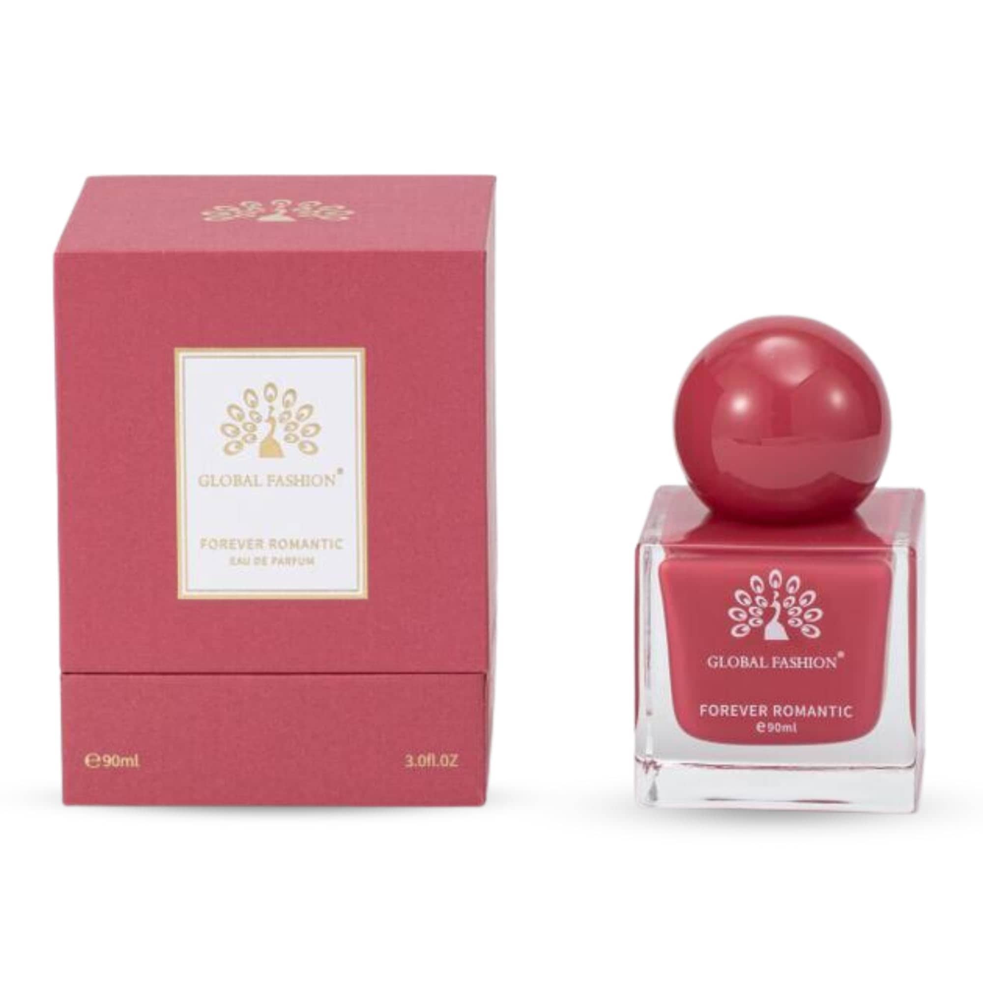 Eau De Parfum 90ml - Global Fashion | Natural Spray Luxury Fragrance for Women, Long-Lasting with Bergamot, Rose, Jasmine, Musk & Vanilla Notes | Perfect for Any Occasion (Forever)