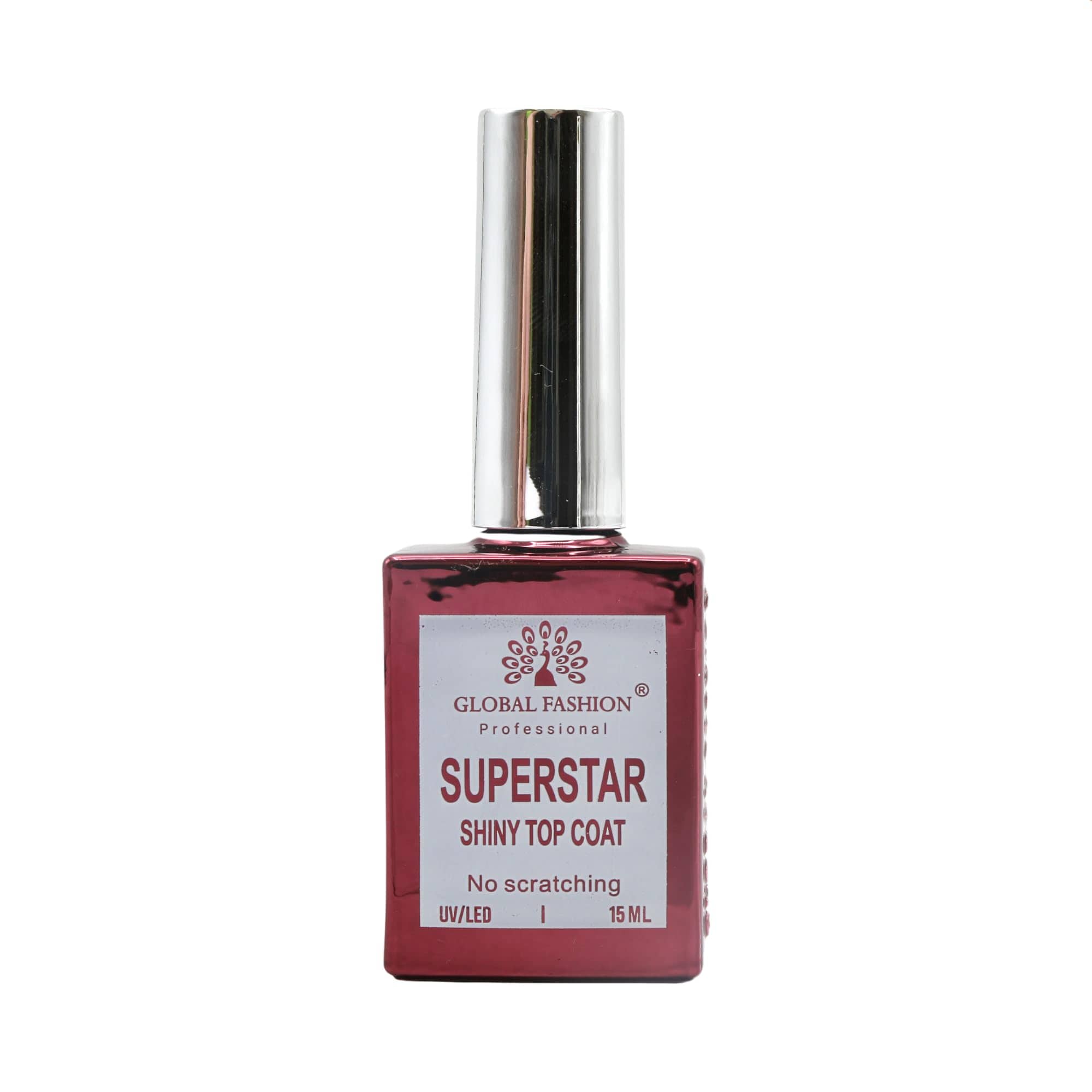 SuperStar Topcoat Gel Nail Polish (15ml) - Strengthen & Enhance Natural Nails, Quick-Dry, Long-Lasting Shine, Perfect for Gel Manicures, No-Chip Protection Global Fashion