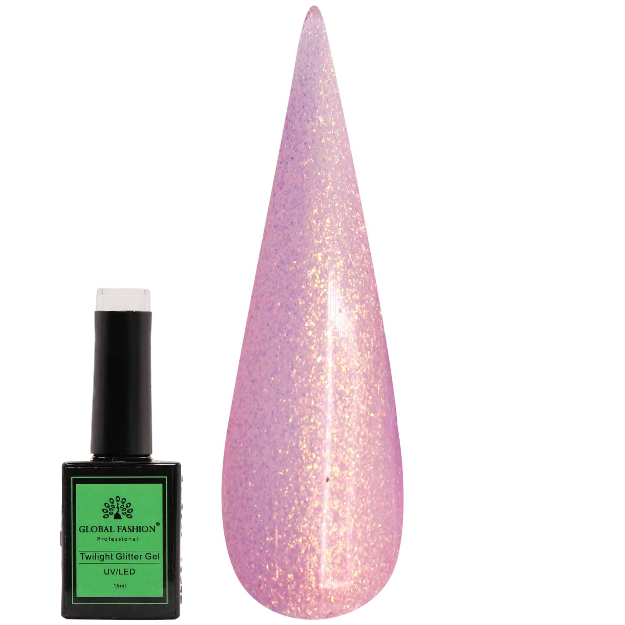 Twilight Gel Nail Polish 15ml by Global Fashion – Long-Lasting, Color Changing, Professional Nail Art, UV/LED Soak-Off Gel, Easy Application, Salon-Grade Manicure | (204, 15ml)
