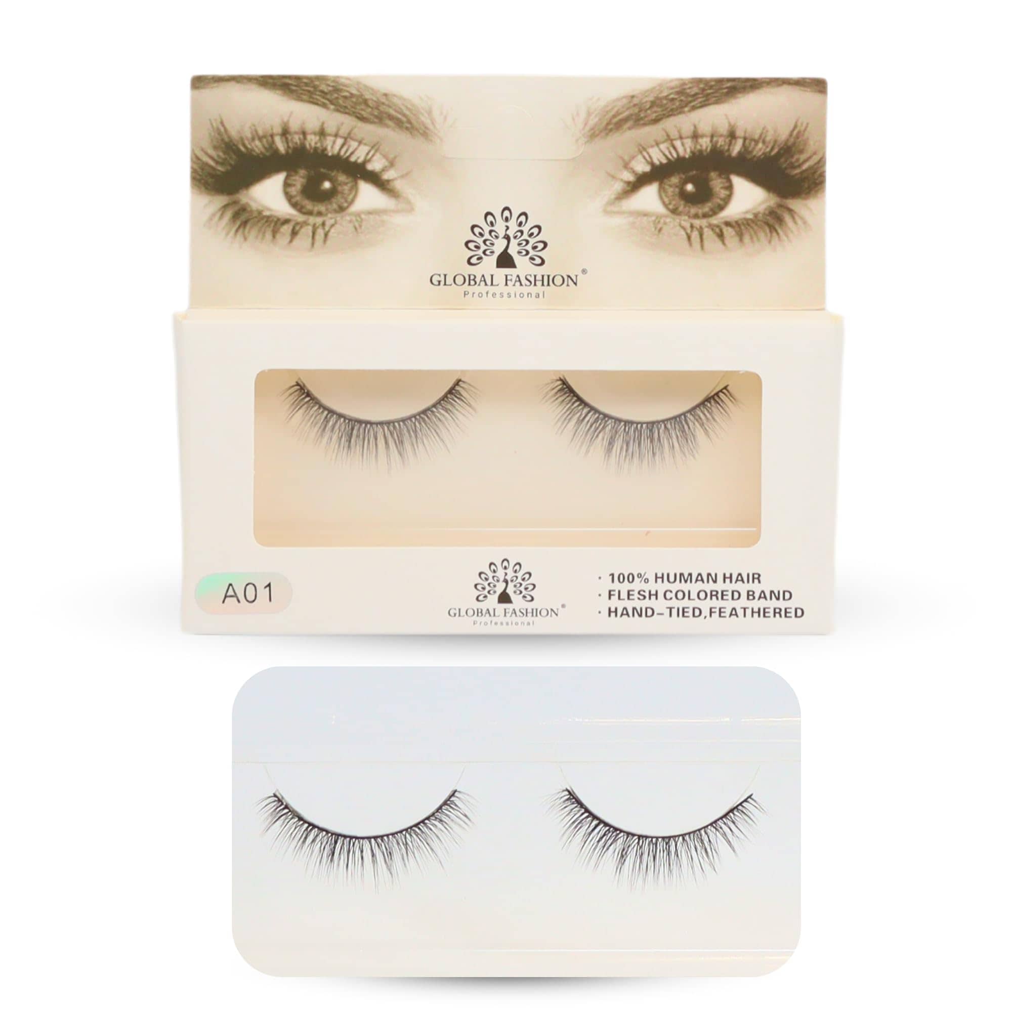 2 Pcs False Eyelashes Pack - Wispy Natural Look, Mink Fluffy Strips, Cat Eye and Fox Eye Lashes, Reusable, Easy Application, Perfect for Daily Wear & Special Occasions - | (Eyelash)