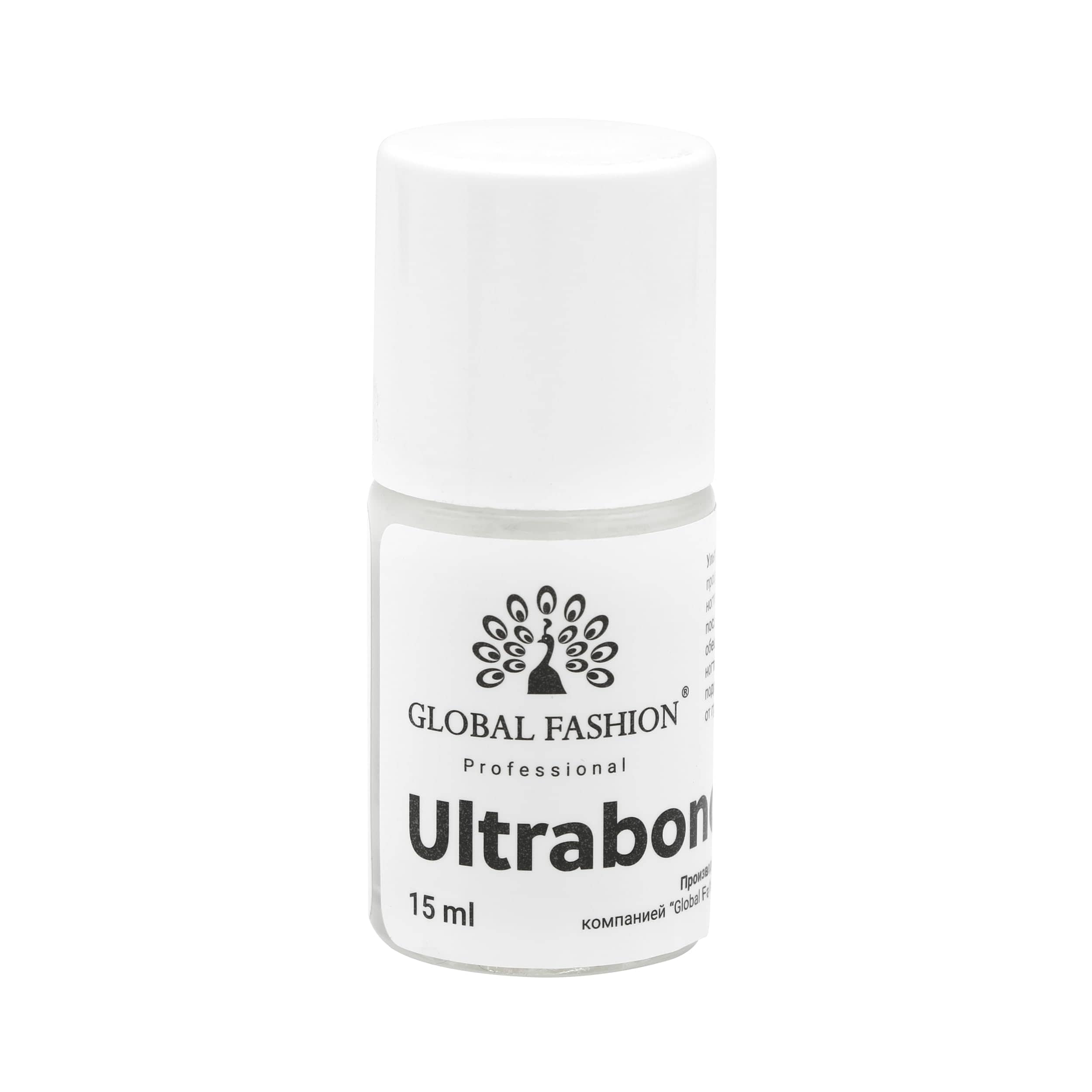 GLOBAL FASHION Professional Non-Acid New Ultrabond Primer | Long-Lasting, Strengthens Nails | 15ml | Ideal for Thin, Weak, or Damaged Nails | Nail Art Brushes
