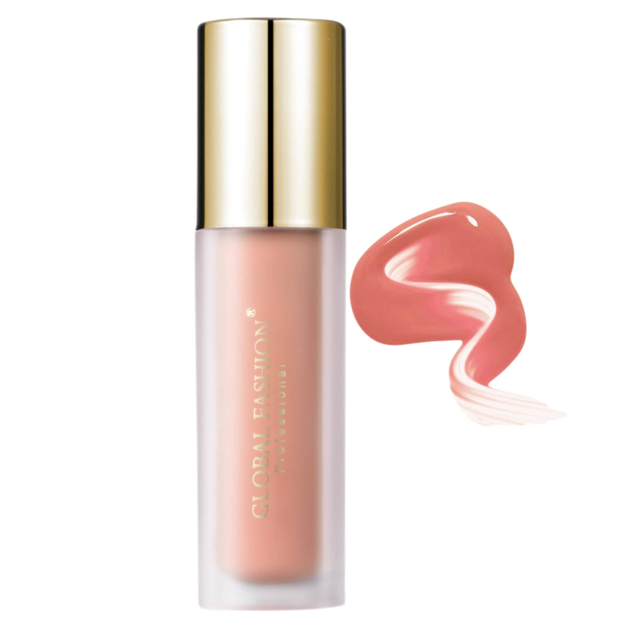 Global Fashion Silky Liquid Powder Blusher – 5 Shades, Long-Lasting Natural Glow Cheek Tint with Flat-Paddle Applicator, Air-Weight Texture, Cream to Powder Finish (105 - Candy Pin)