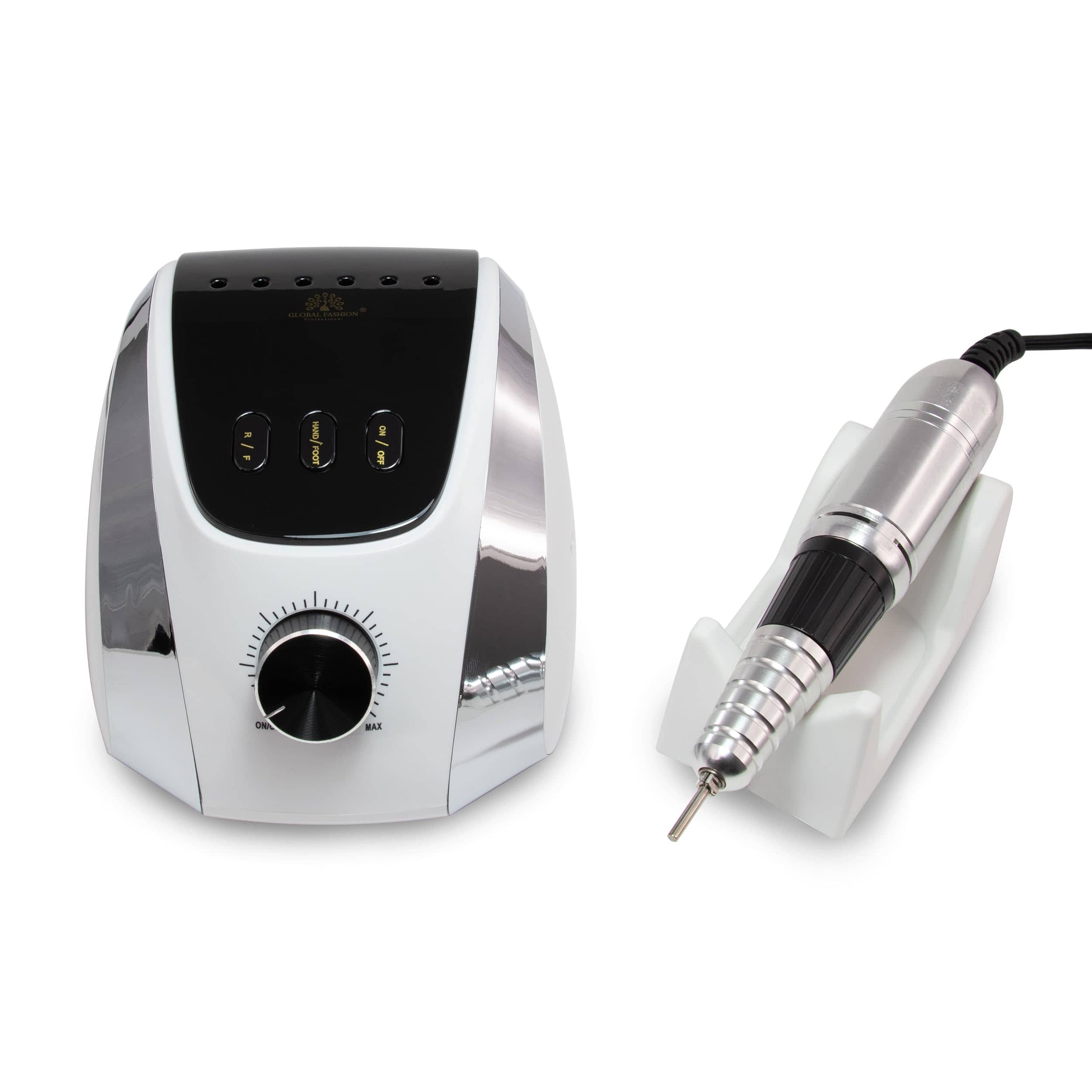 Global Fashion Electric Nail Drill Kit - 68W, 35,000 RPM, DIY Manicure & Pedicure, Acrylic & Gel Nails, High Speed, Low Noise, Lightweight, Forward/Reverse Rotation, For Home & Sal