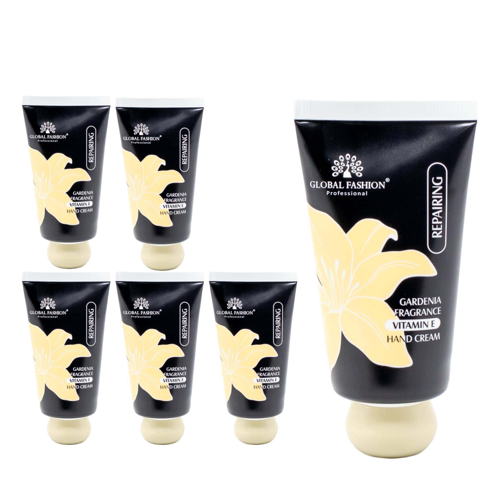 Vitamin E Hand Cream Set, 48H Deep Moisture & Fast Absorbing, Trio Fragrances (Cherry Blossom, Gardenia, Magnolia), Non-Greasy Formula for Soft Hands, 30g Travel Size (Gardenia, 6)