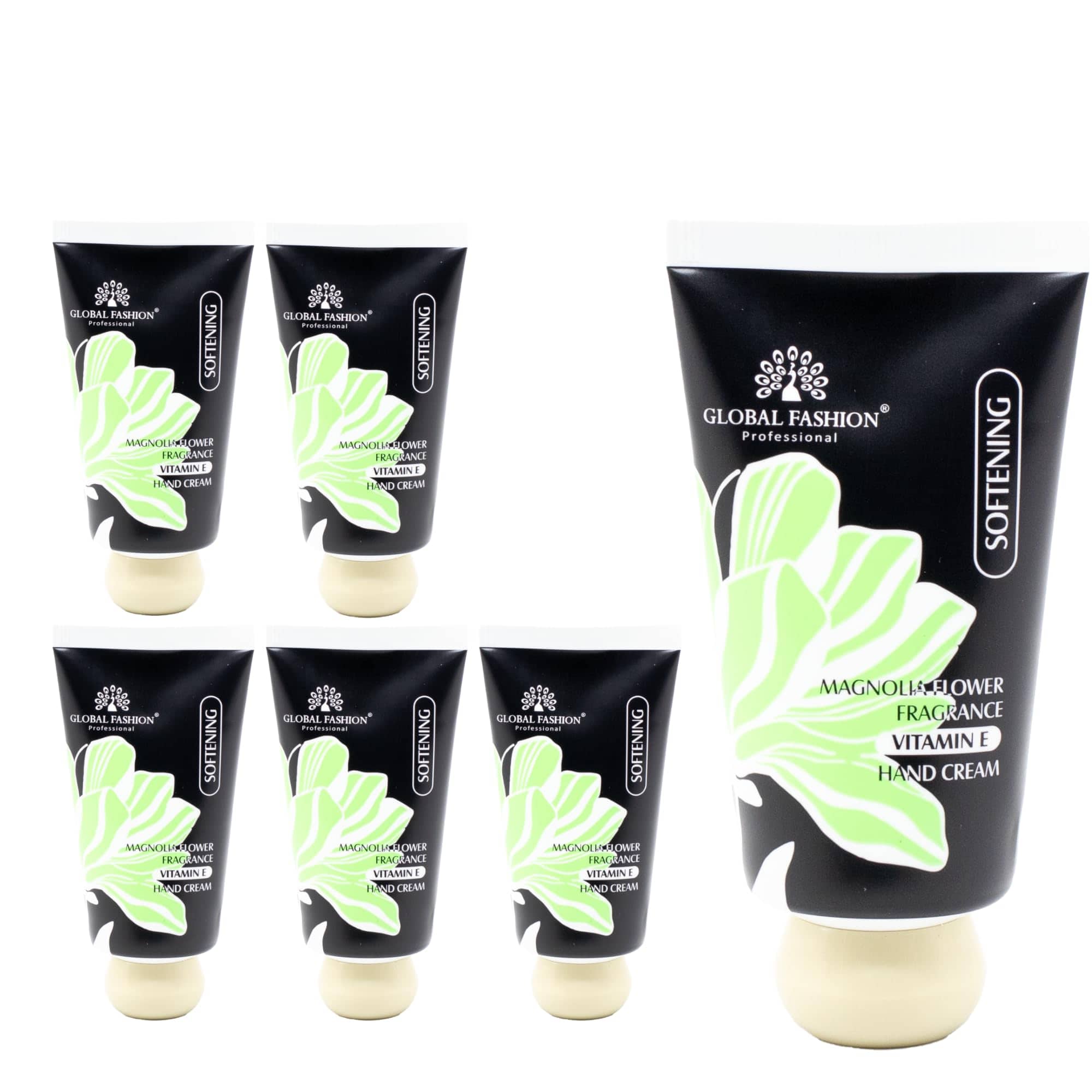 Vitamin E Hand Cream Set, 48H Deep Moisture & Fast Absorbing, Trio Fragrances (Cherry Blossom, Gardenia, Magnolia), Non-Greasy Formula for Soft Hands, 30g Travel Size (Magnolia Flo)