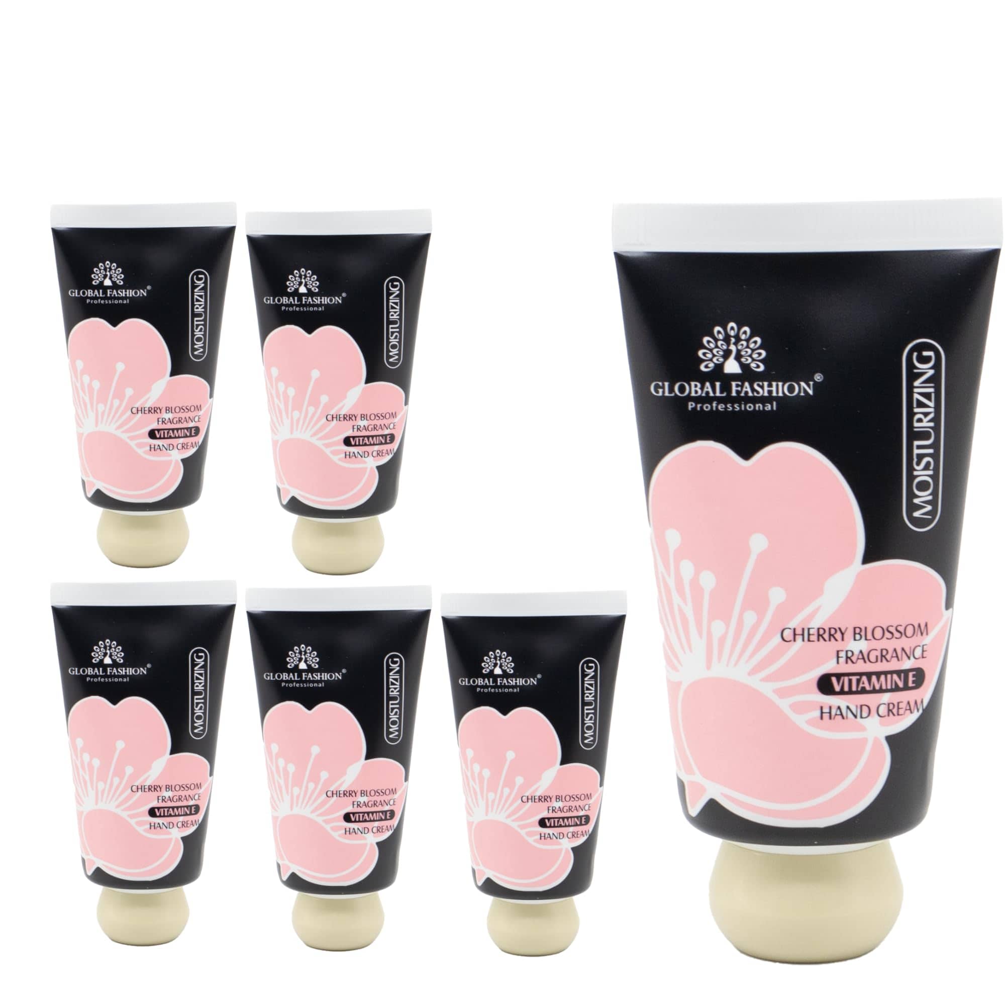 Vitamin E Hand Cream Set, 48H Deep Moisture & Fast Absorbing, Trio Fragrances (Cherry Blossom, Gardenia, Magnolia), Non-Greasy Formula for Soft Hands, 30g Travel Size (Cherry Bloss)