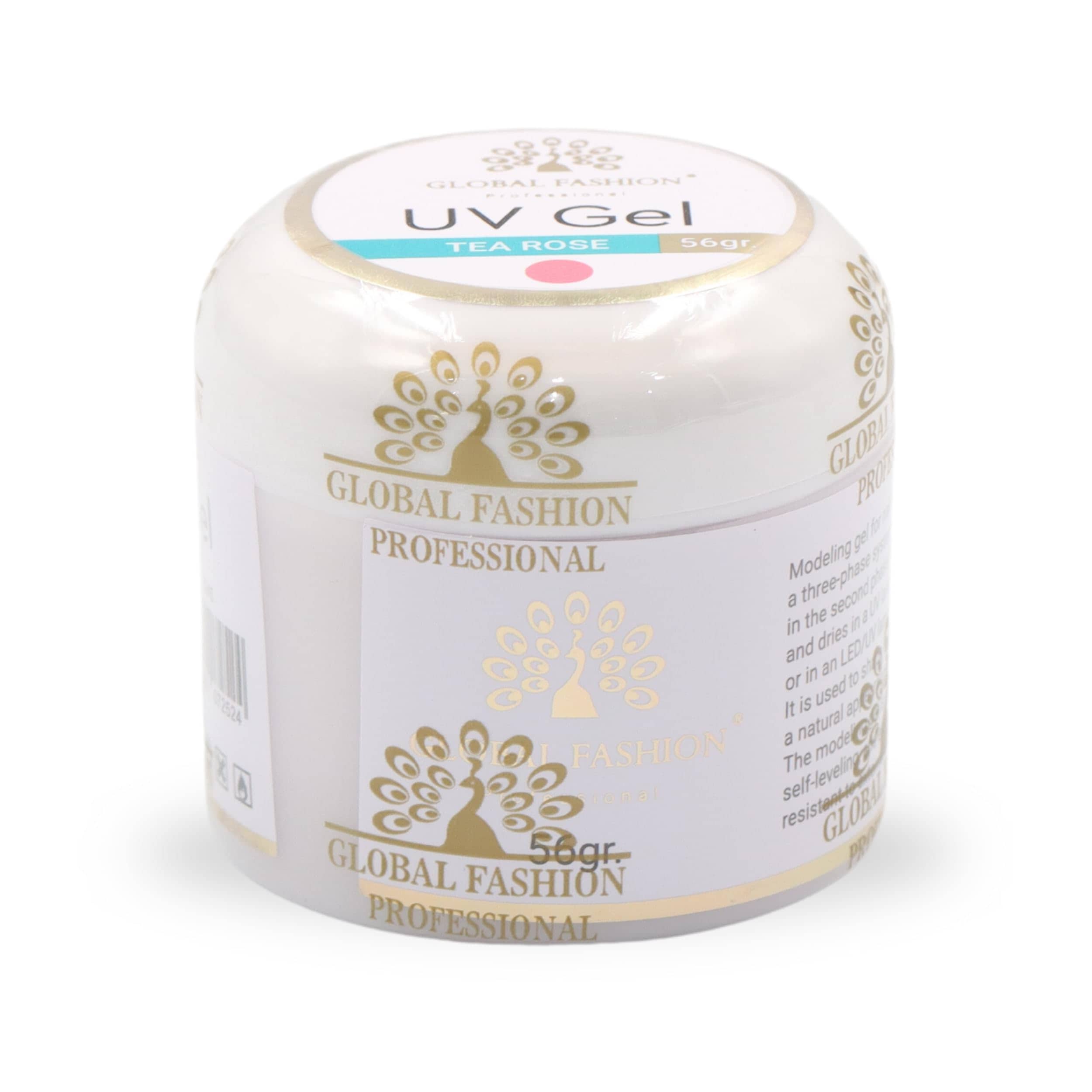 GLOBAL FASHION Professional UV Gel For Nail Extensions | (Tea Rose 56g)