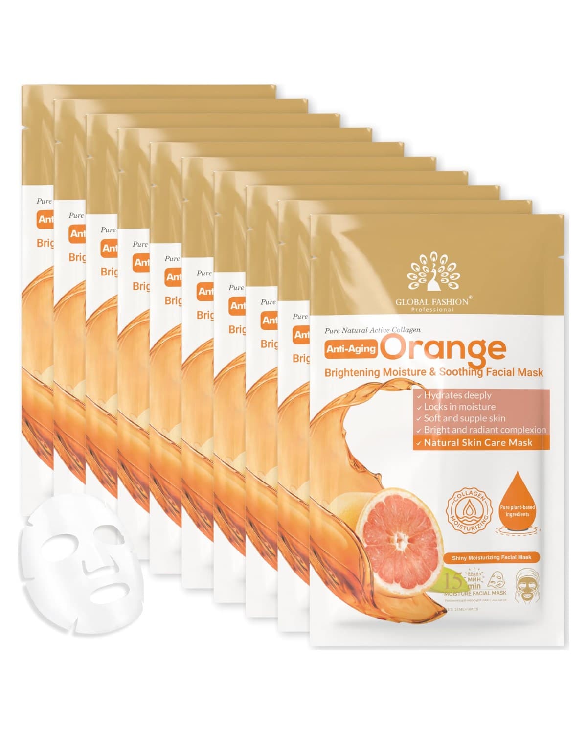 Pack of 10, Orange