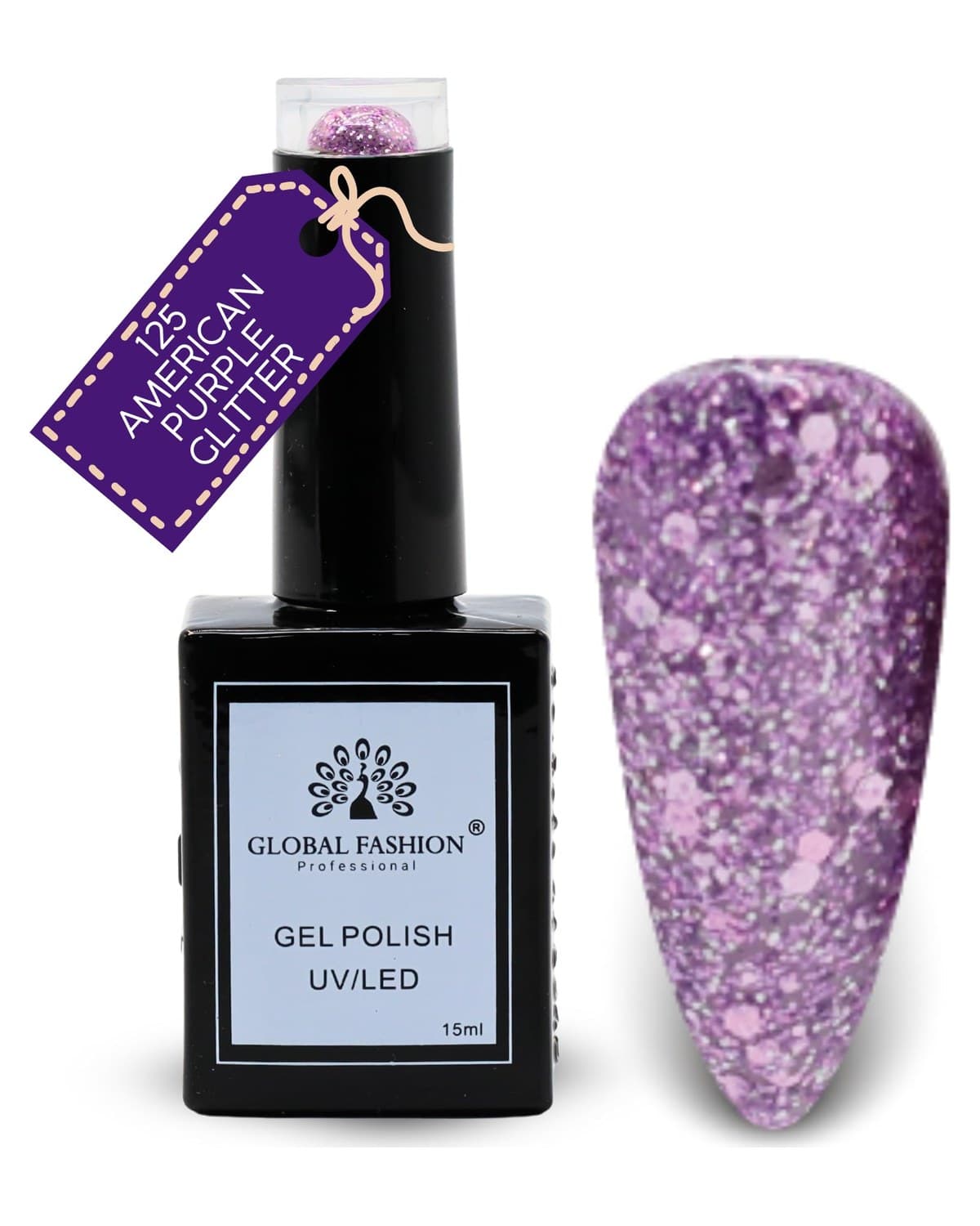 125-American Purple Glit