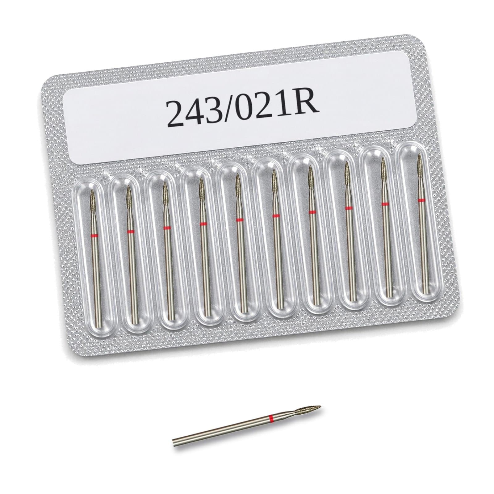 Flame Nail Drill Bits - 10 Pcs - 4