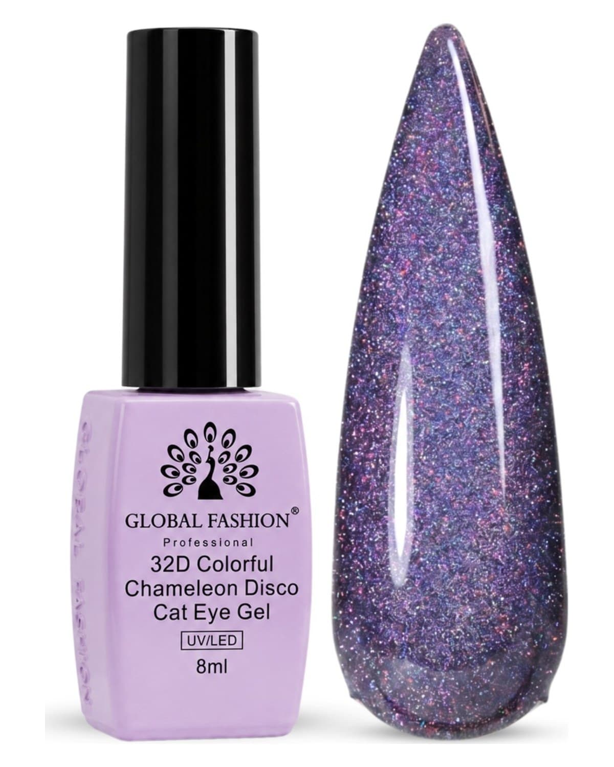 Cosmic Purple Glitter, 8m