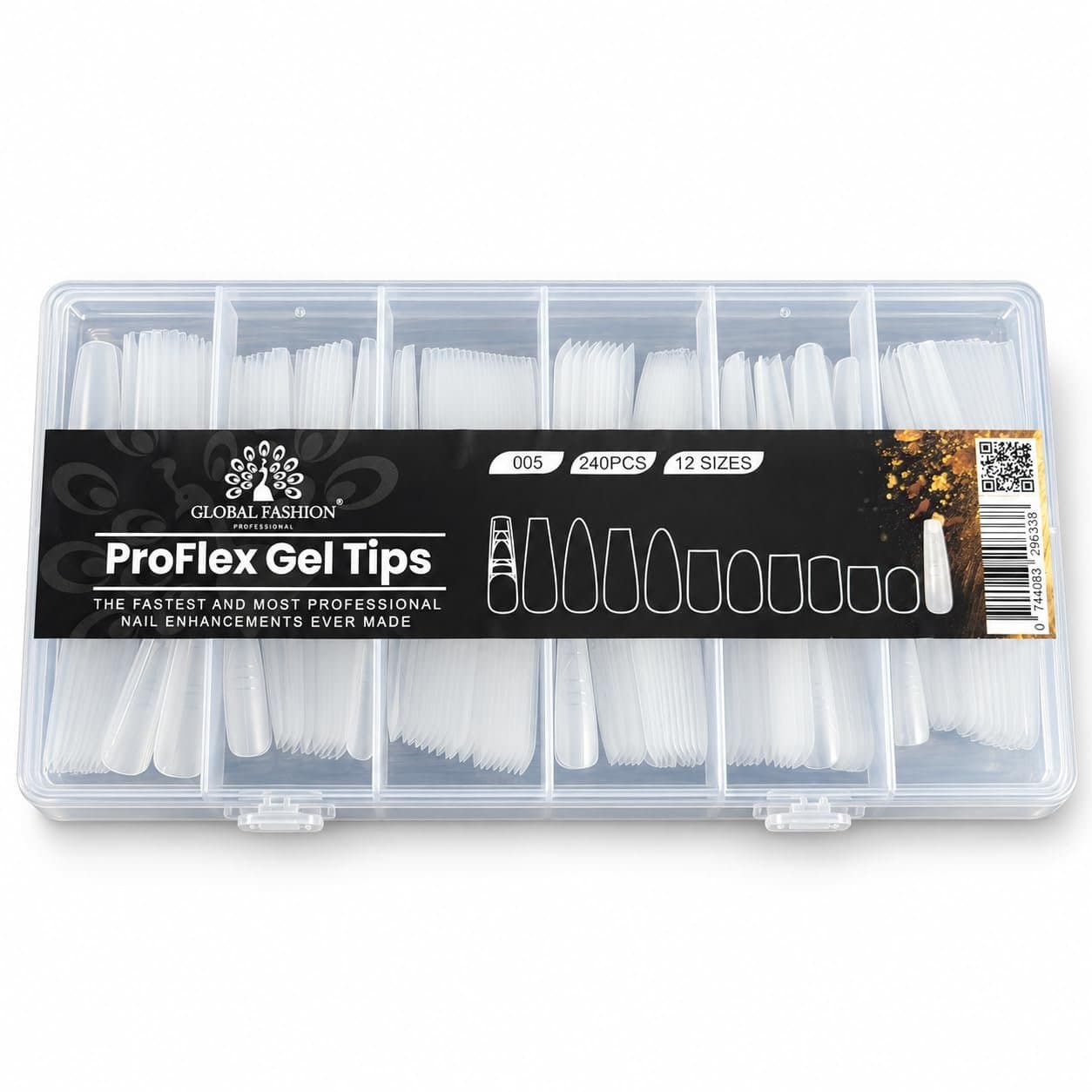 ProFlex Gel Nail Tips - 240 Pcs - 5