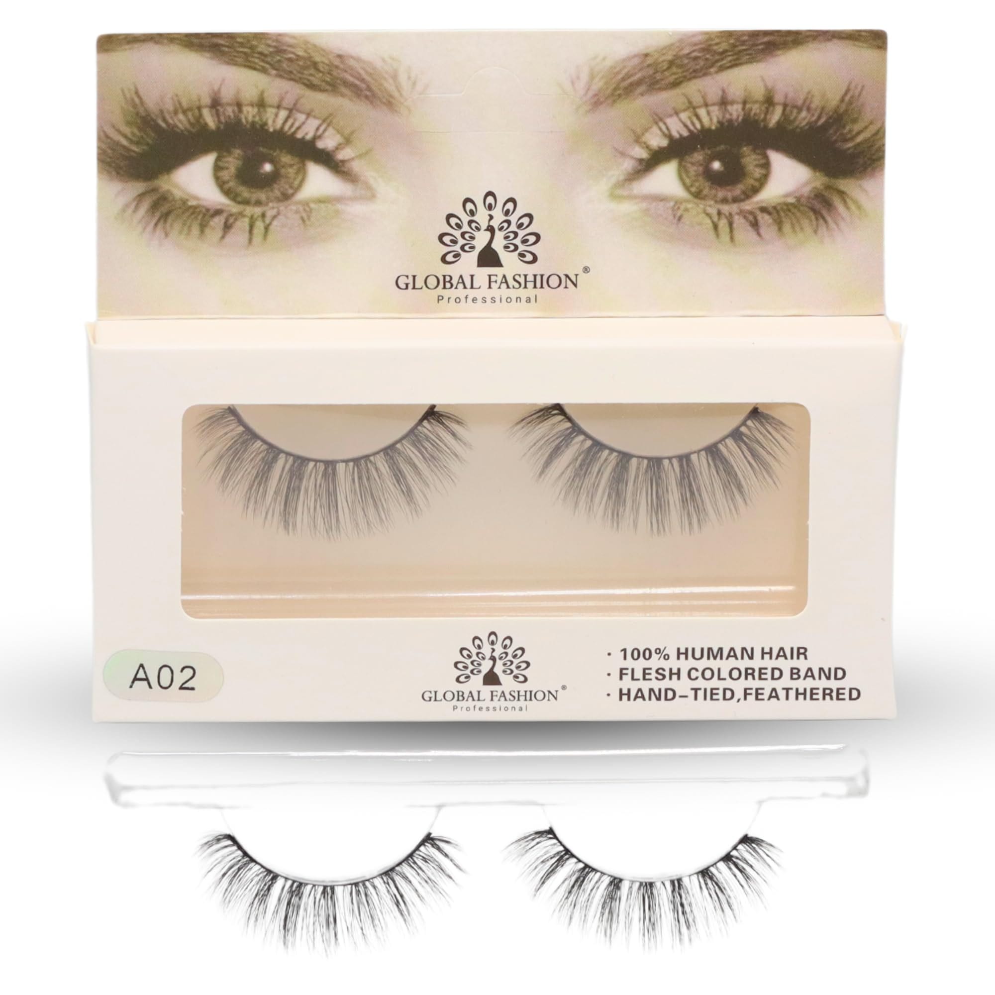 1 Pair False Eyelashes Pack - Wispy Natural Look, Mink Fluffy Strips, Cat Eye and Fox Eye Lashes, Reusable, Easy Application, Perfect for Daily Wear & Special Occasions