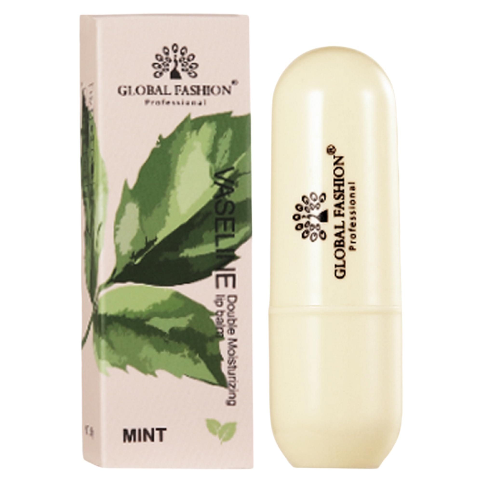 Global Fashion Korean Lip Balm - 4 Flavours, Deeply Moisturizing, Non-Sticky Formula, Natural Ingredients, Smooth & Nourished Lips, Colorless, Unisex Daily Lip Care