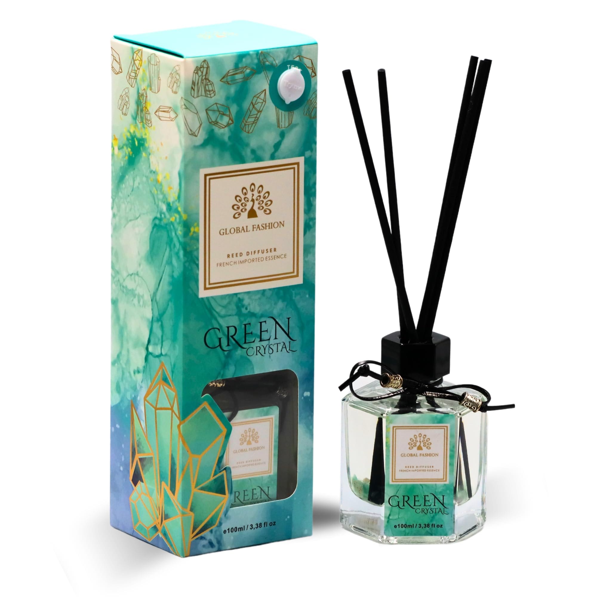 Luxury Reed Diffuser 100ml – 8 Scents | Long-Lasting Home Fragrance with French Imported Essence | Aromatherapy Oil Diffuser Gift Set for Bedroom, Bathroom, Office & Home Decor