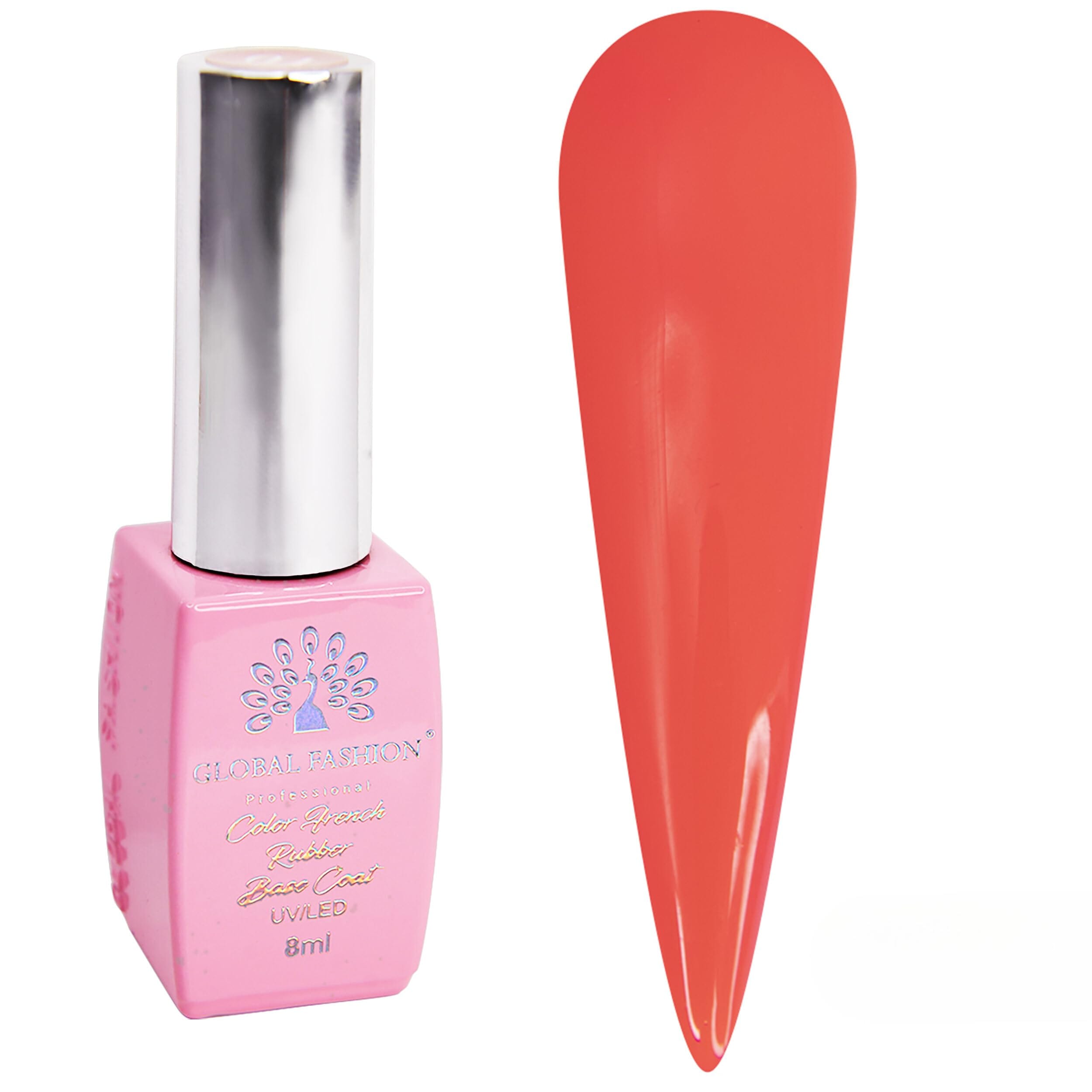 Neon Dream Nails! Global Fashion Neon Base Coat (8ml) - Vegan, Cruelty-Free, Chip-Resistant. Promotes Healthy Nails, Long-Lasting Gel Manicures