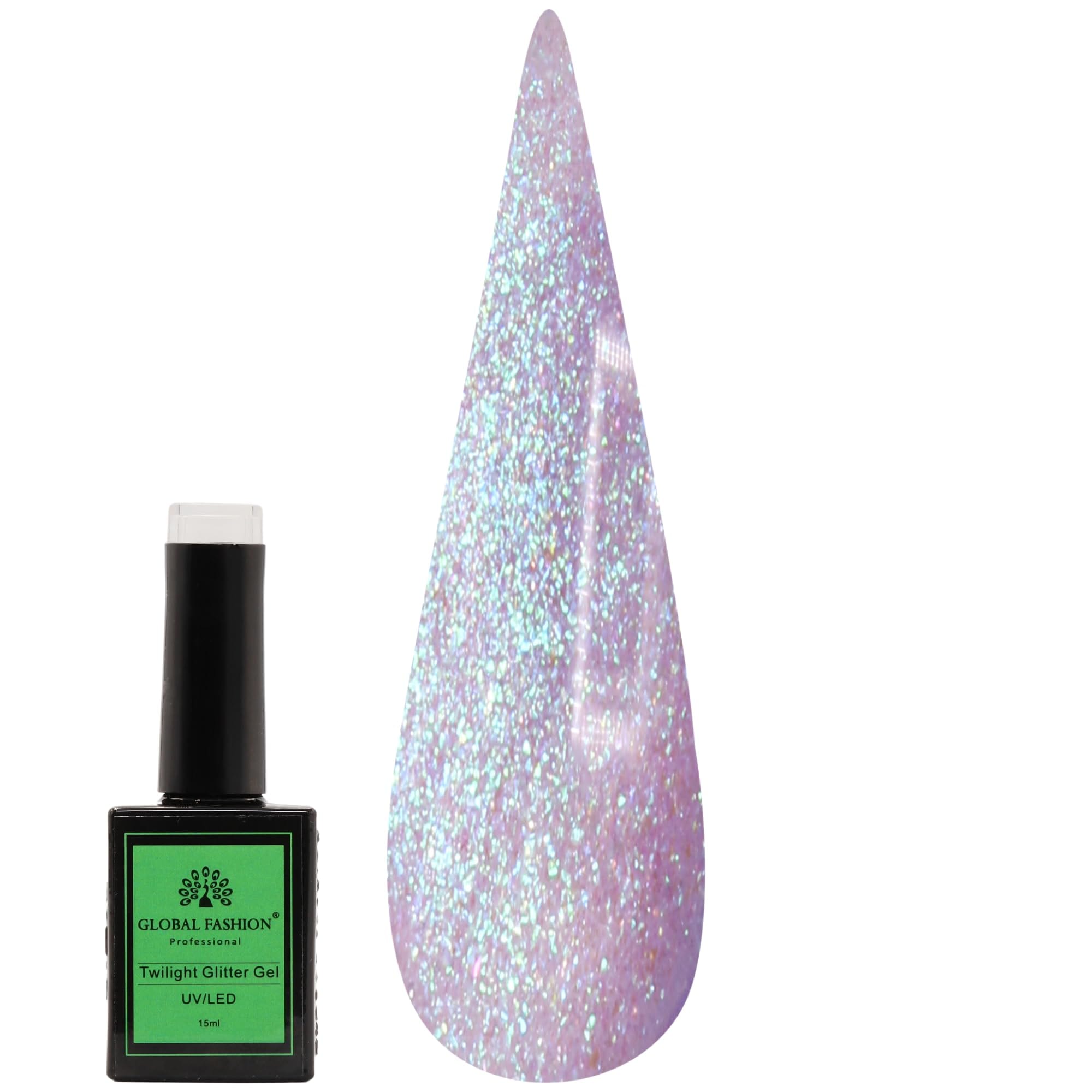 Twilight Gel Nail Polish 15ml by Global Fashion – Premium, Long-Lasting, Color Changing, Professional Nail Art, UV/LED Soak-Off Gel, Easy Application, Salon-Grade Manicure | (199)