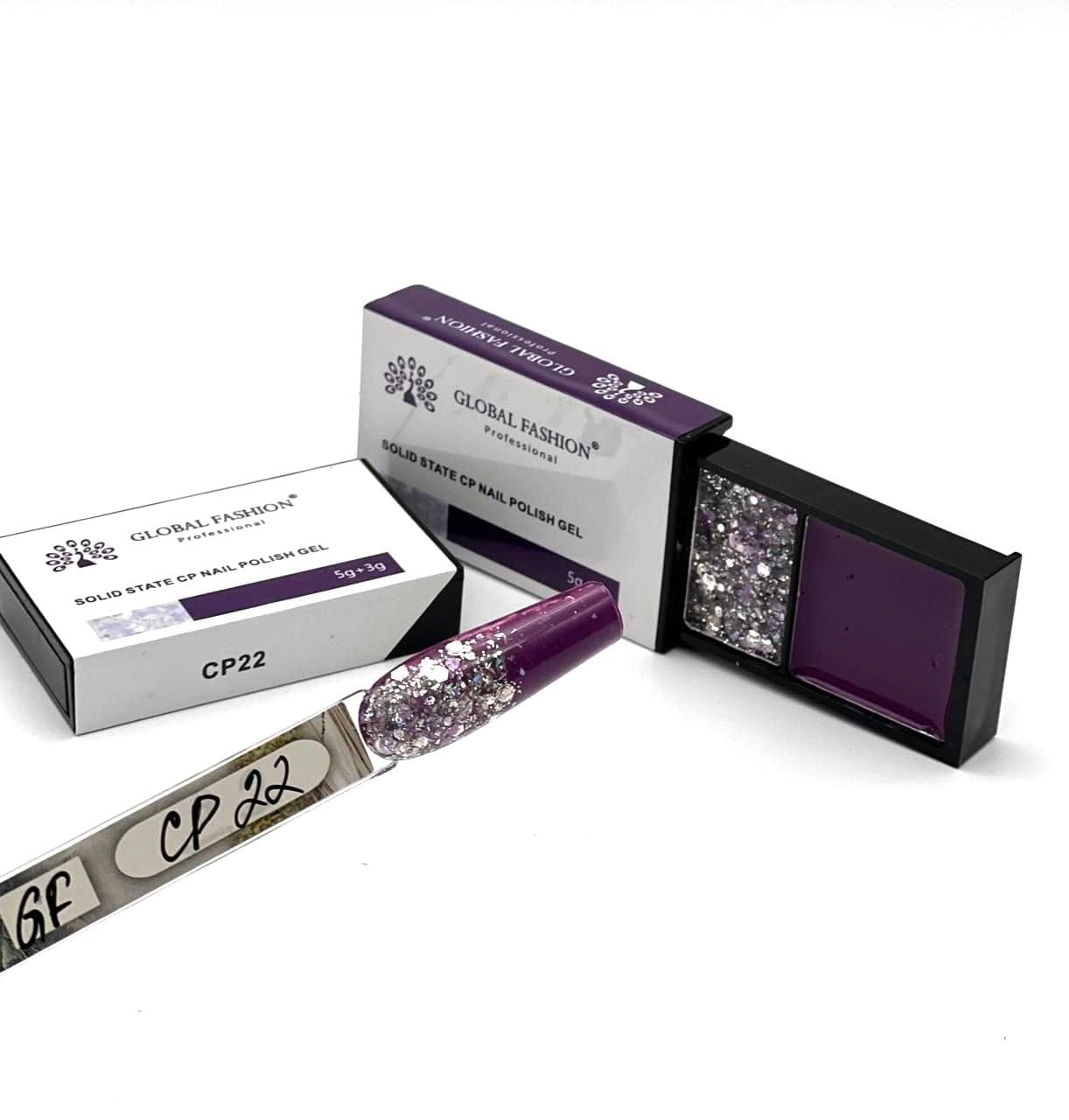 GLOBAL FASHION Professional Long-Lasting Solid Gel Nail Polish Kit by - Up to 3+ Weeks Chip-Free Shine (CP 22)