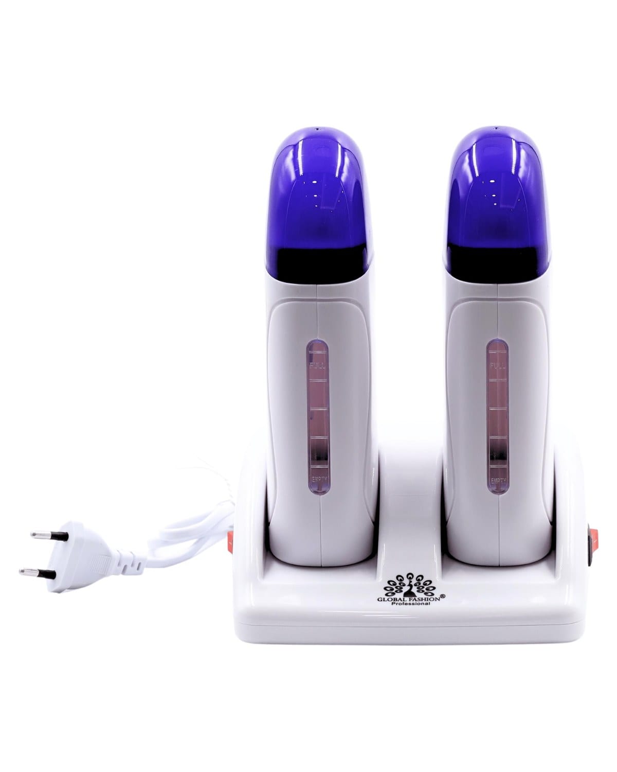 Global Fashion Professional - Double Cartridge Wax Heater for Hair Removal - (White)