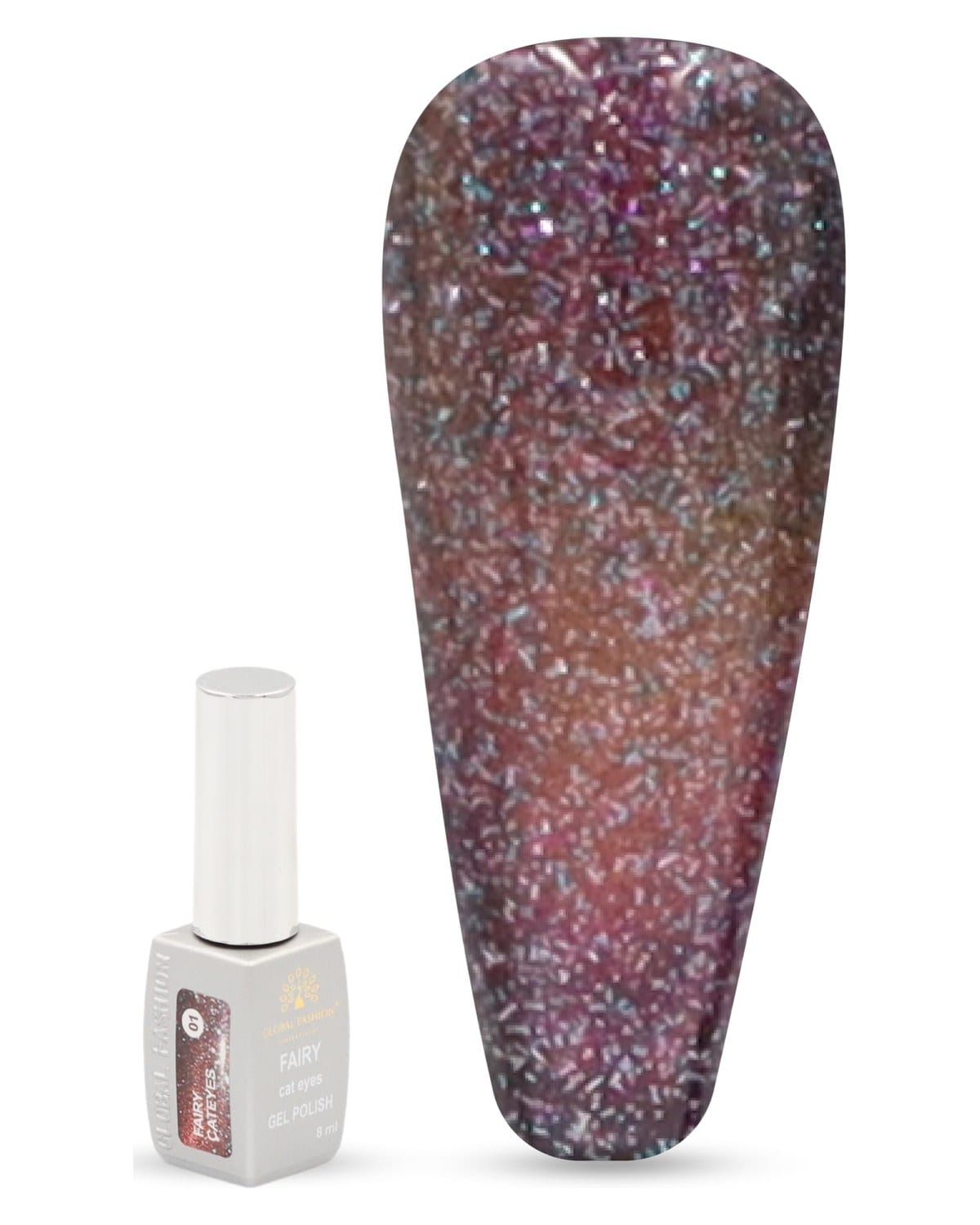 Global Fashion Fairy Cat Eyes Gel Polish 8ml | Magical Shimmer Lash | (01)
