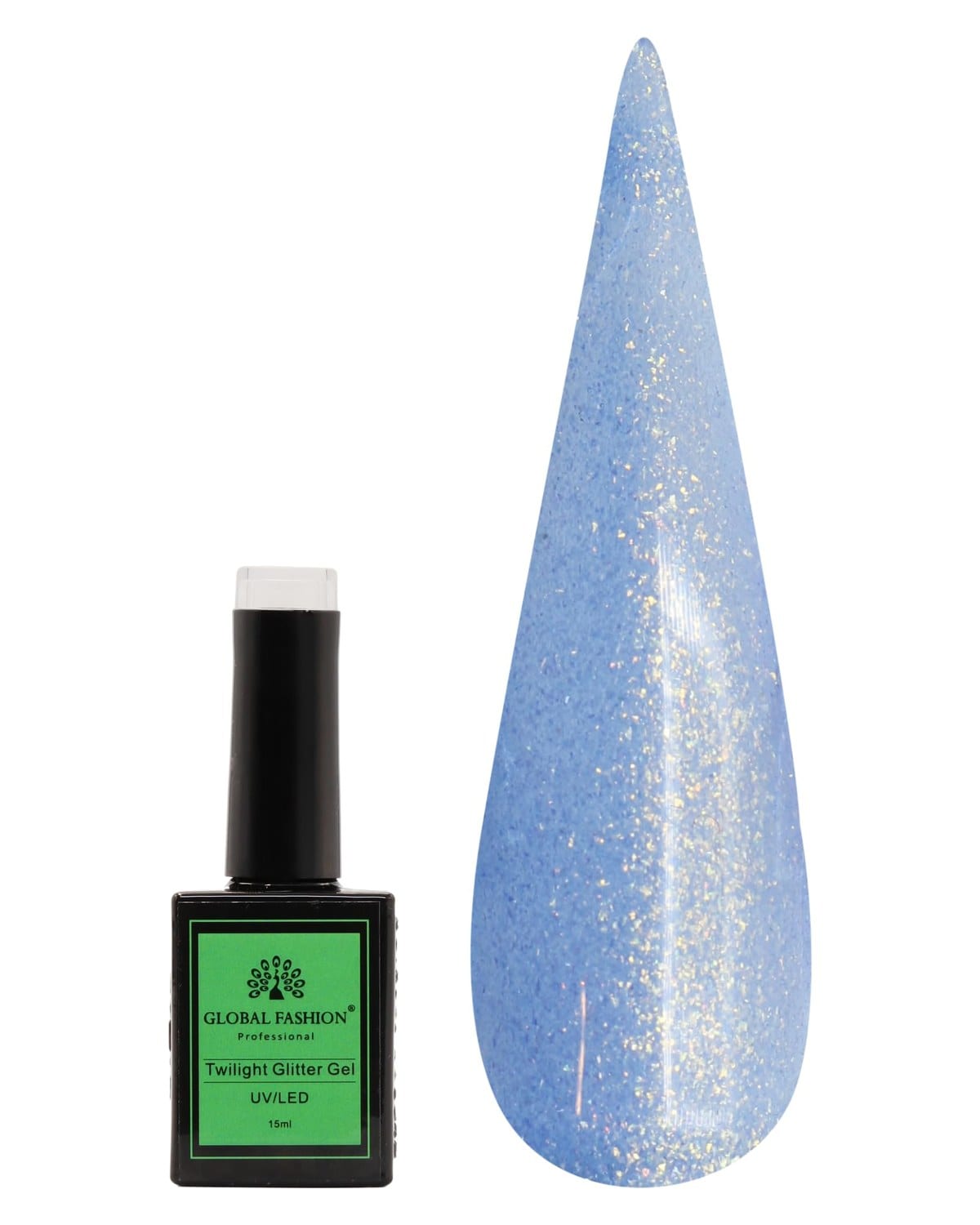 GLOBAL FASHION Professional Twilight Gel Nail Polish 15ml by – Premium, Long-Lasting, Color Changing, Nail Art, UV/LED Soak-Off Gel, Easy Application, Salon-Grade Manicure | (206)