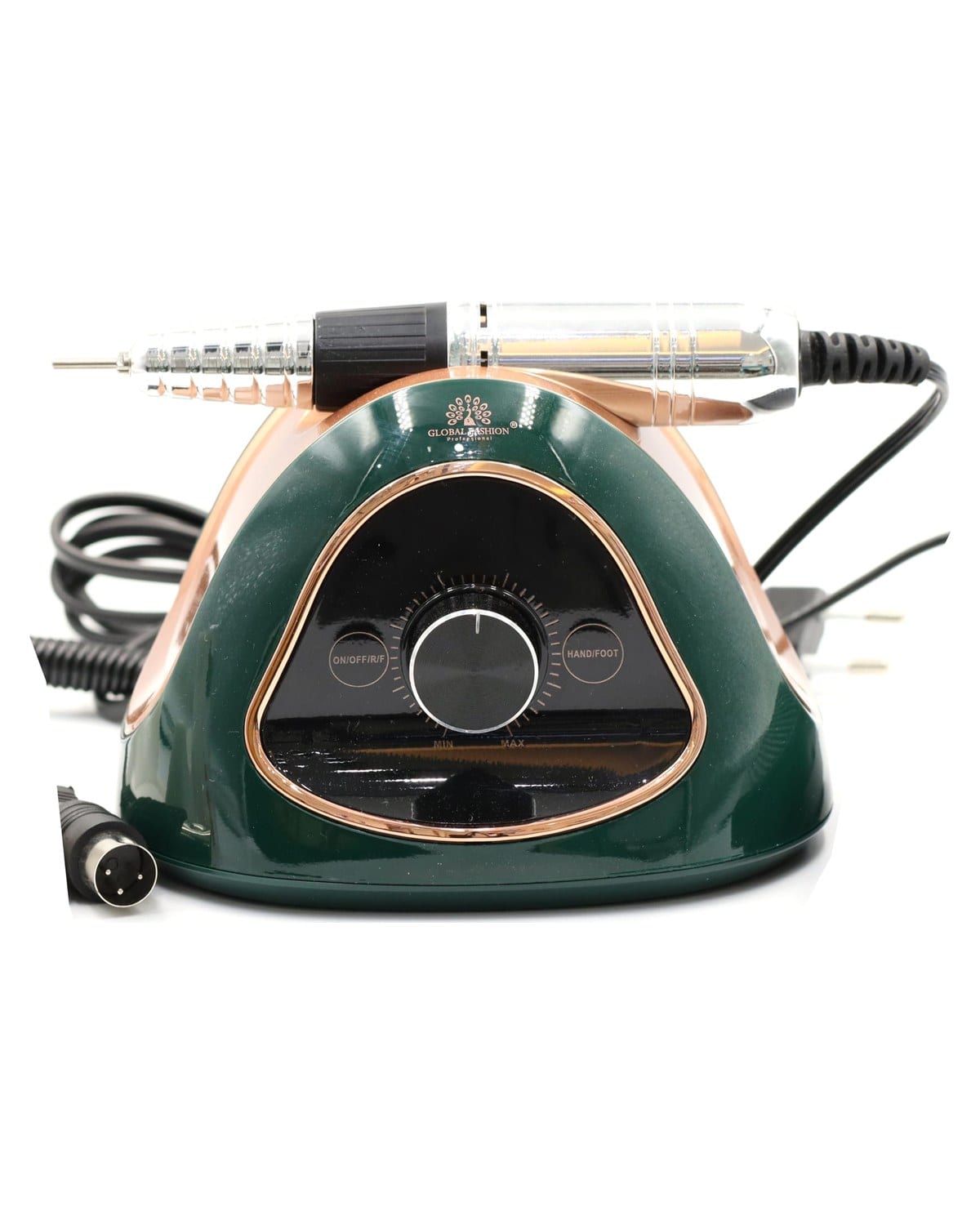 GLOBAL FASHION M15 Professional Nail Drill Kit – 68W, 45,000 RPM High-Speed E-File, Variable Speed, Low Noise, Overload Protection, Lightweight for Gel, Acrylic & Polygel Manicure & Pedicure (Green)