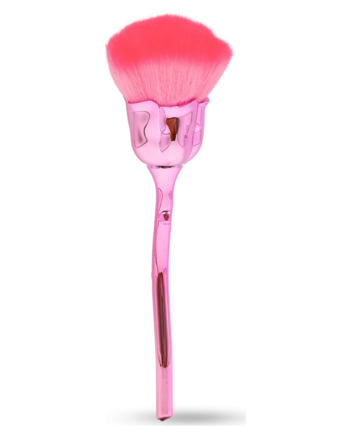 GLOBAL FASHION Professional Vegan & Cruelty-Free - Nail Art Powder Dust Removal Brush - Soft Bristles for Acrylic Powders, Glitters & Dips - Manicure Tool - Home & Salon Use | Purple, Rose Brush — Color 0634052951722