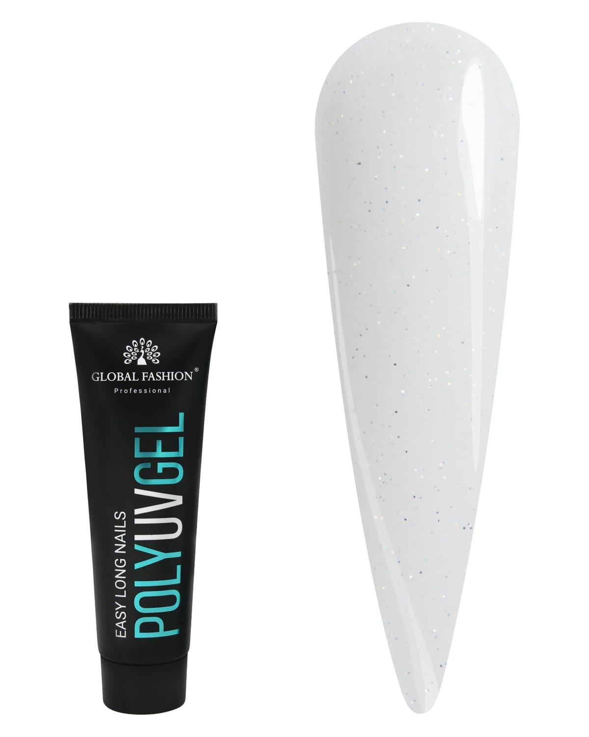 Global Fashion Professional Poly UV Gel with Shimmer: Long-Lasting, Salon-Quality Nails in Dazzling Colors | (03)
