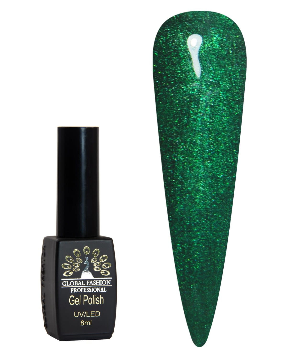 Black Elite Gel Polish 8ml, Long-Lasting Gel Colors, (049)